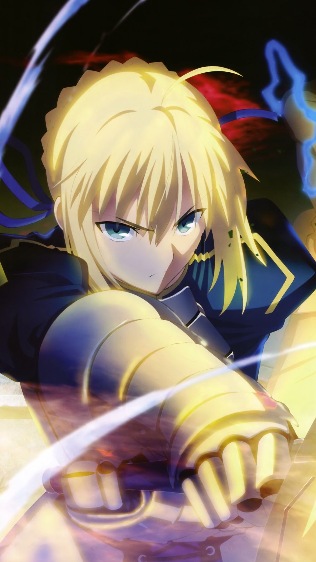 Fate Stay Night Unlimited Blade Works Saber.Samsung Galaxy S4 wallpaper 1080×1920