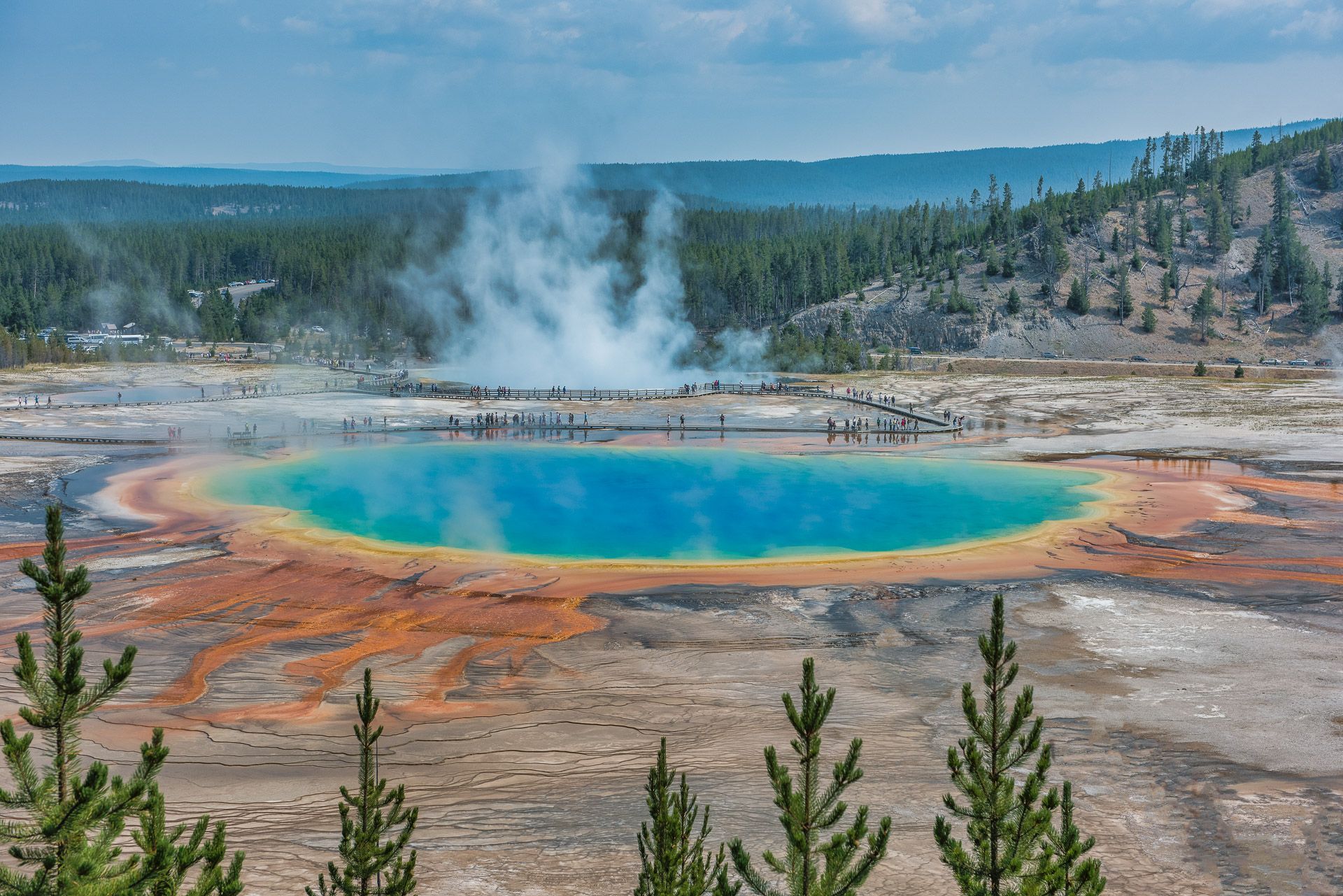 Grand Prismatic Spring Sunset Wallpapers - Wallpaper Cave