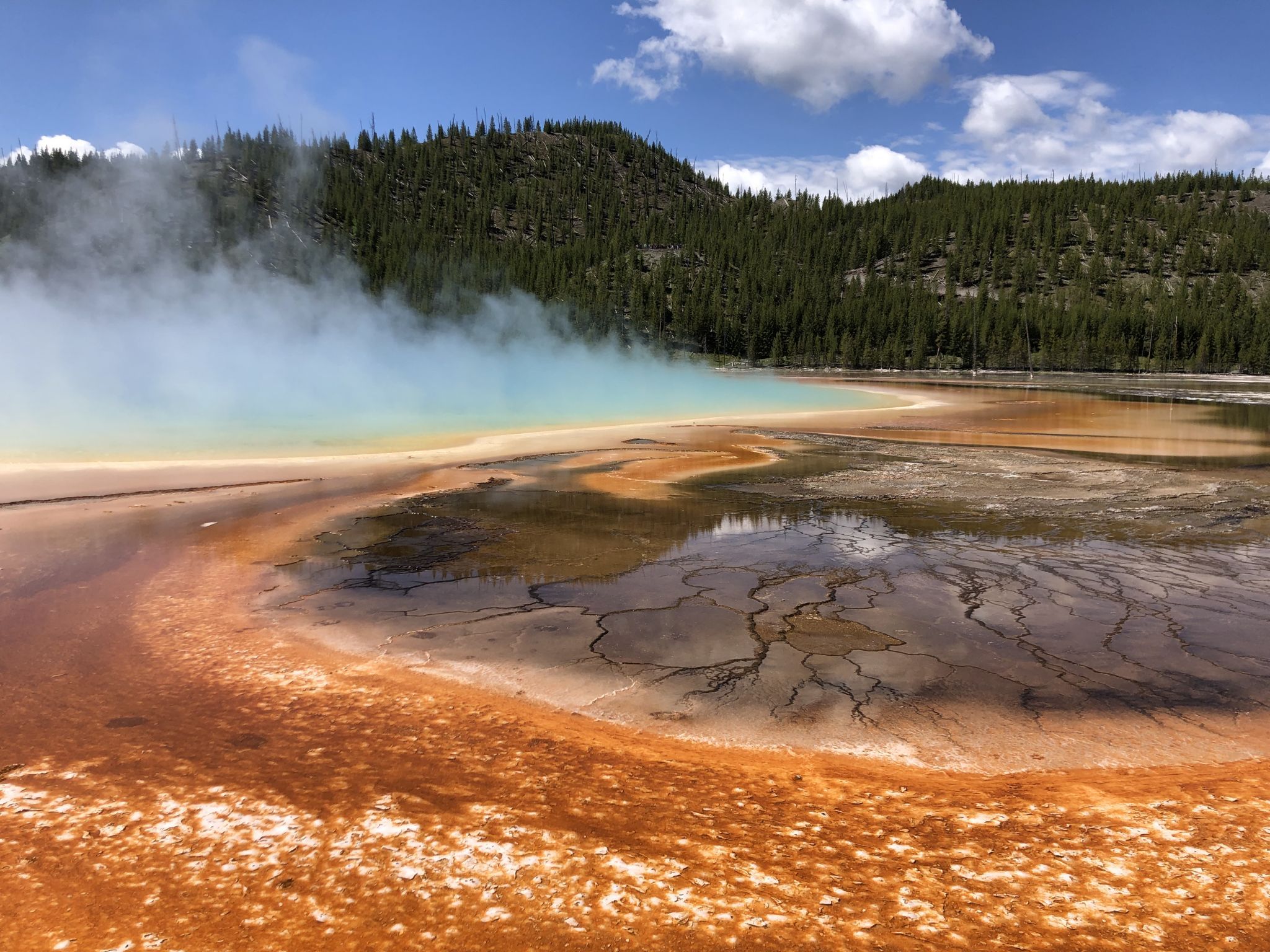 Grand Prismatic Spring Sunset Wallpapers - Wallpaper Cave