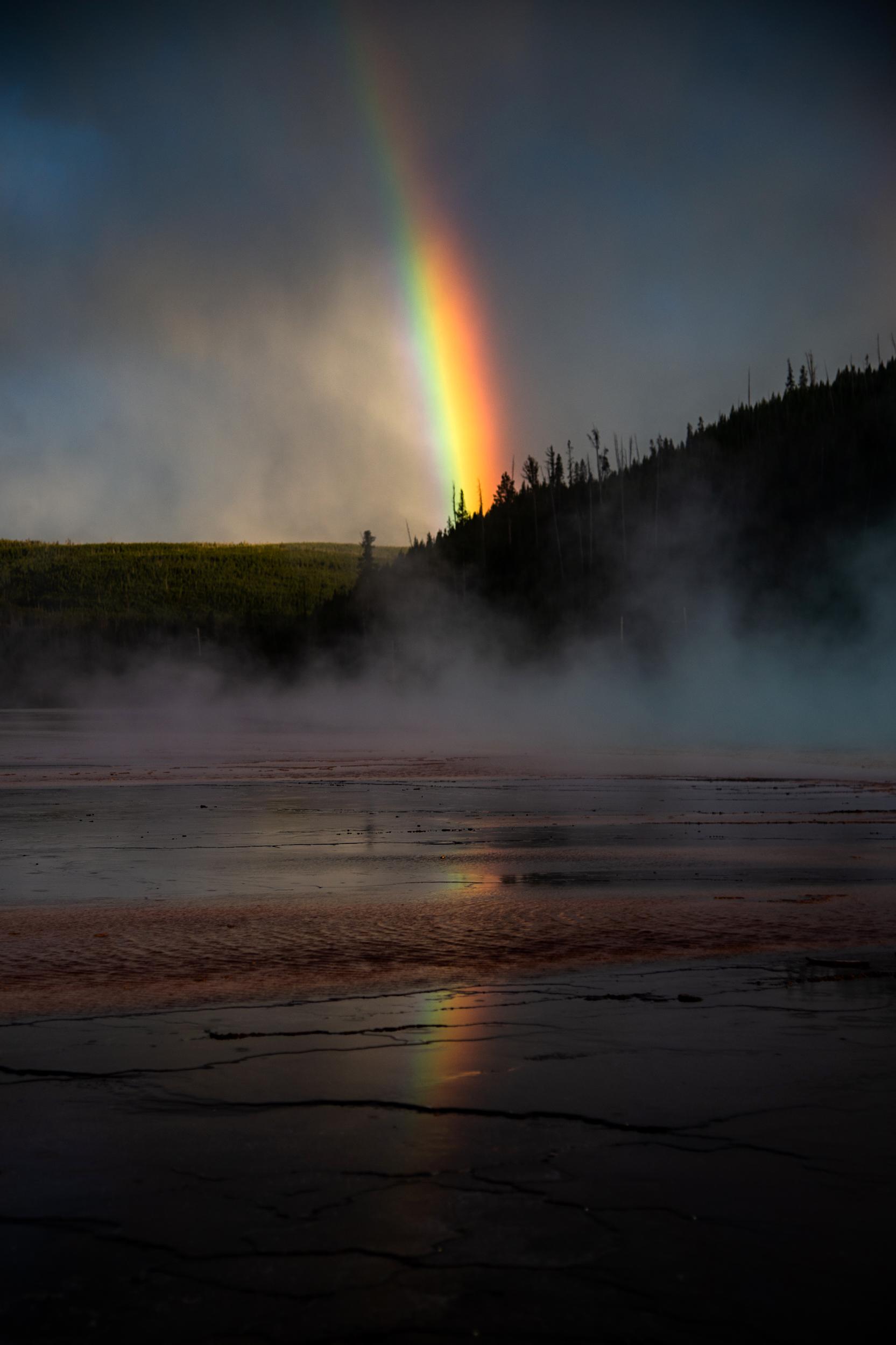 I'd planned to shoot the sunset in Yellowstone National Park but a
