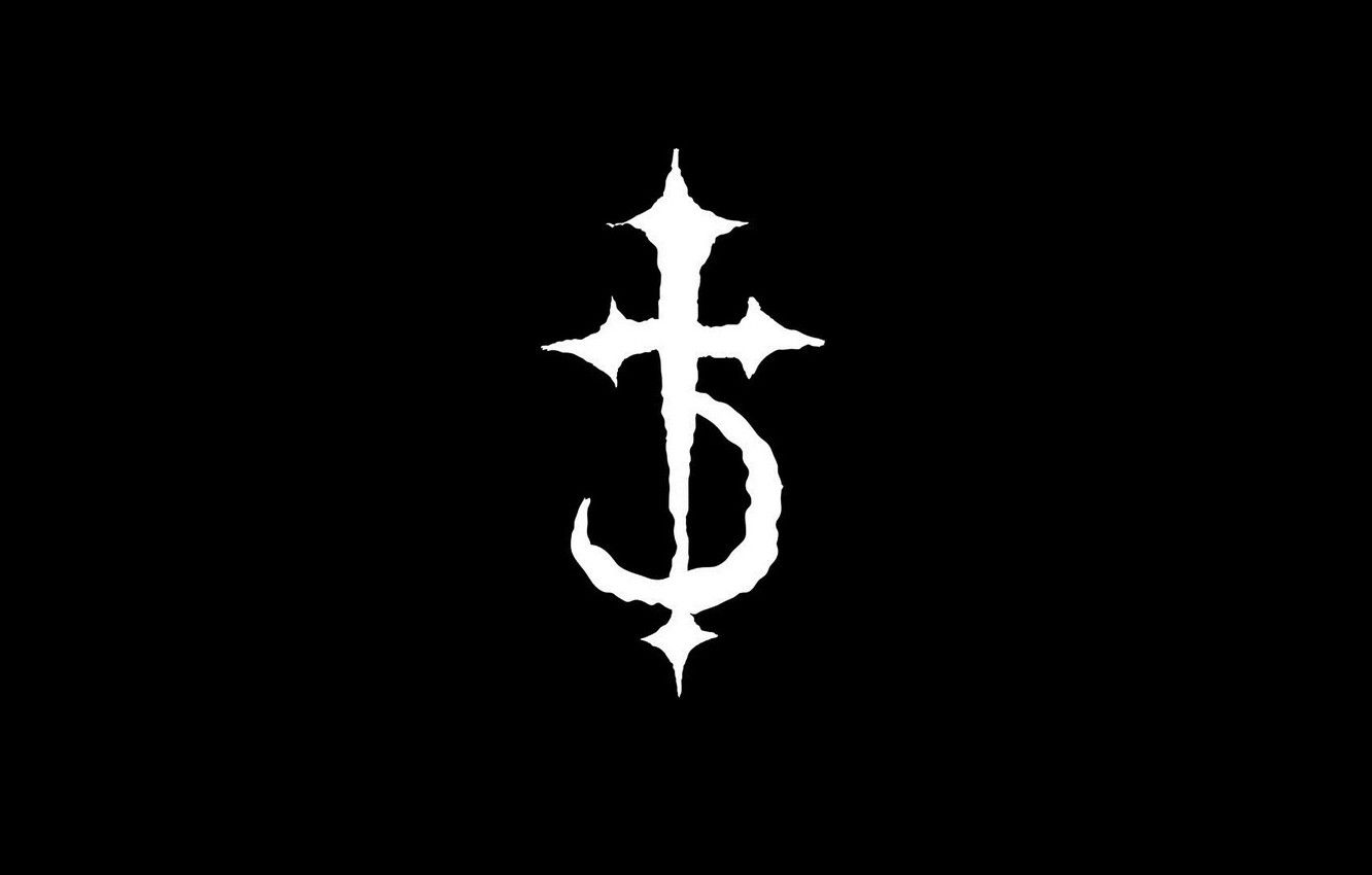 Wallpaper white, music, black, cross, logo, Death Metal, Cross