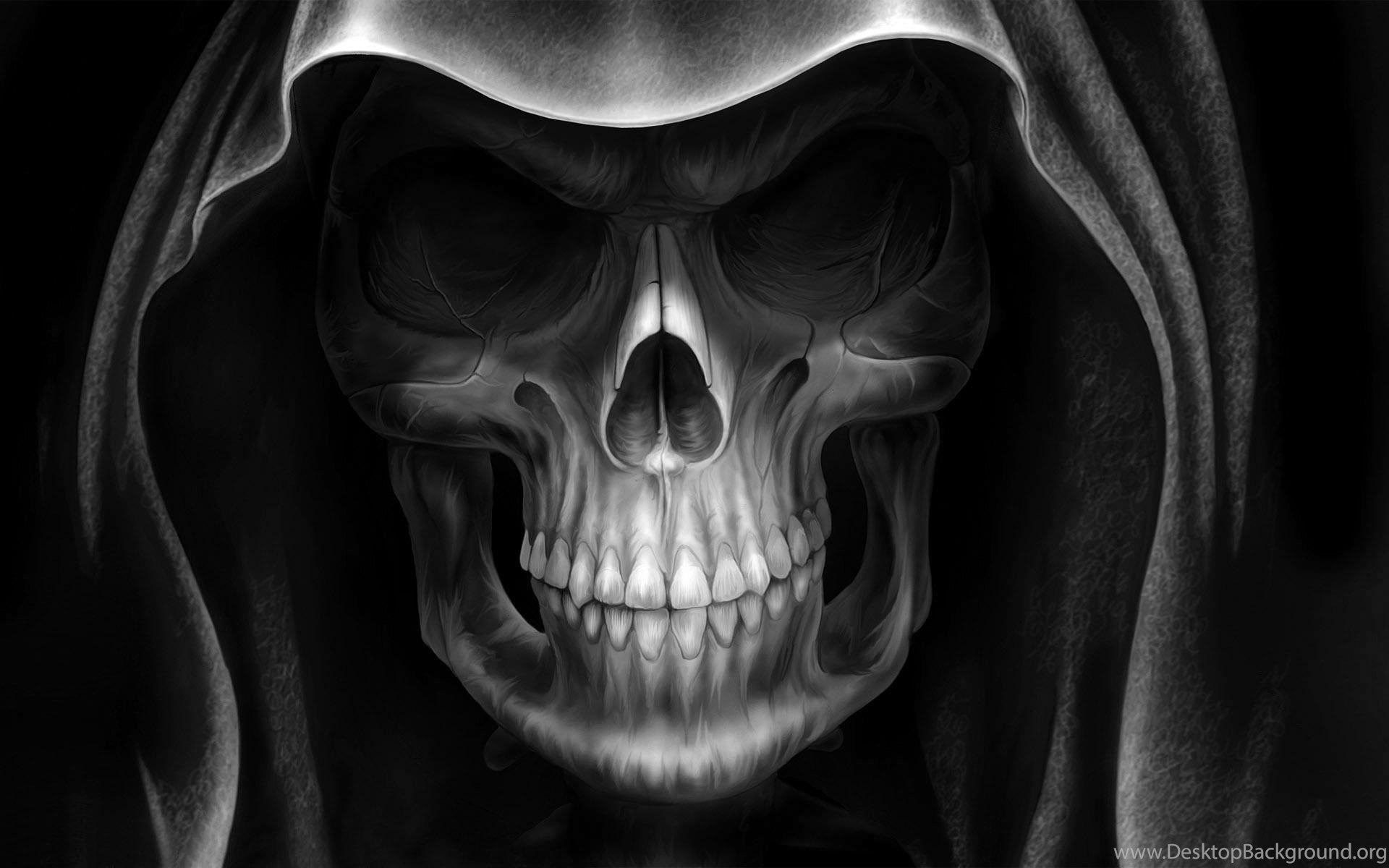 Creative & Graphics Black And White Demon Alien Devil Skull