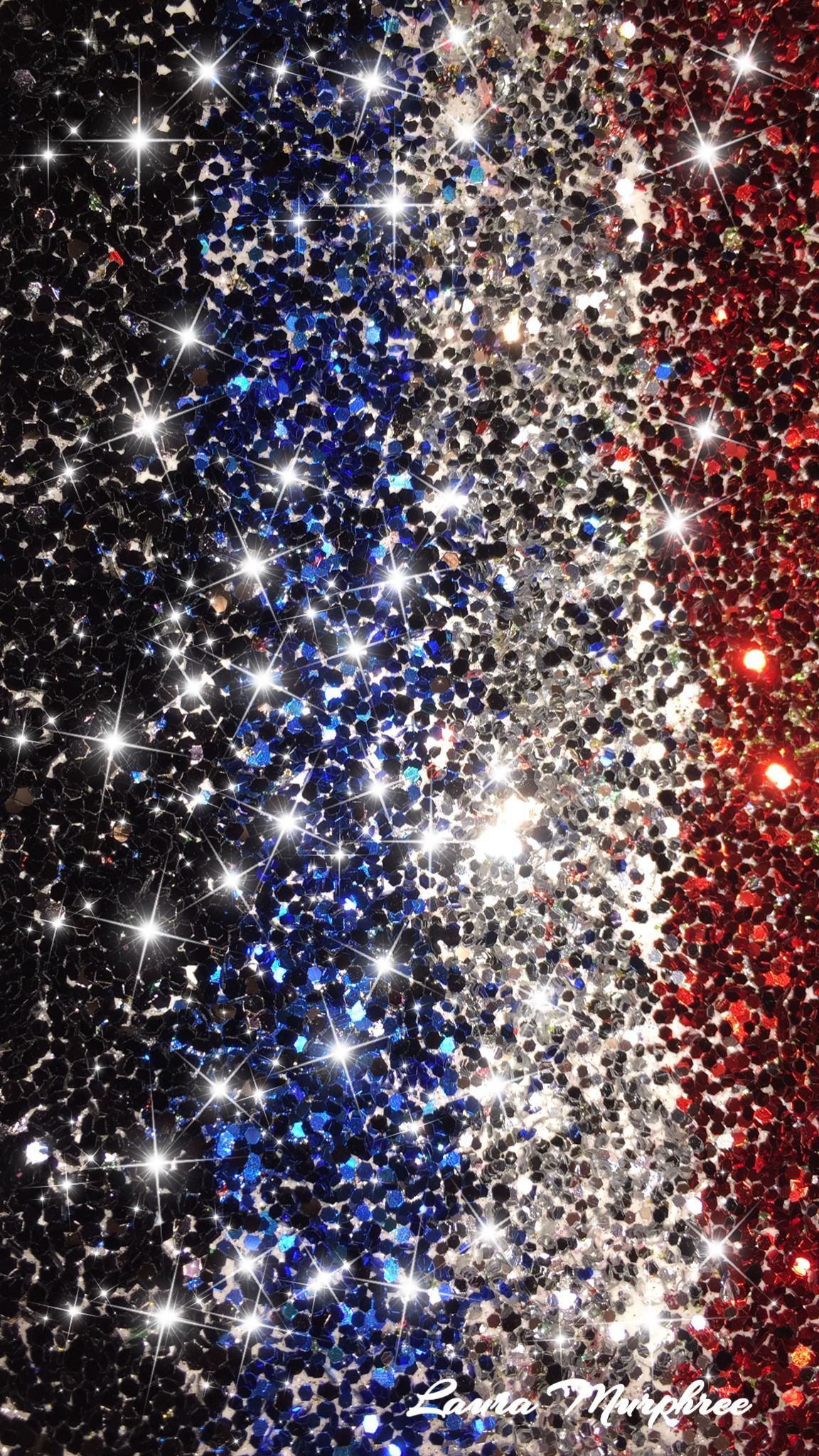 Glitter phone wallpaper red white blue glitter USA patriotic