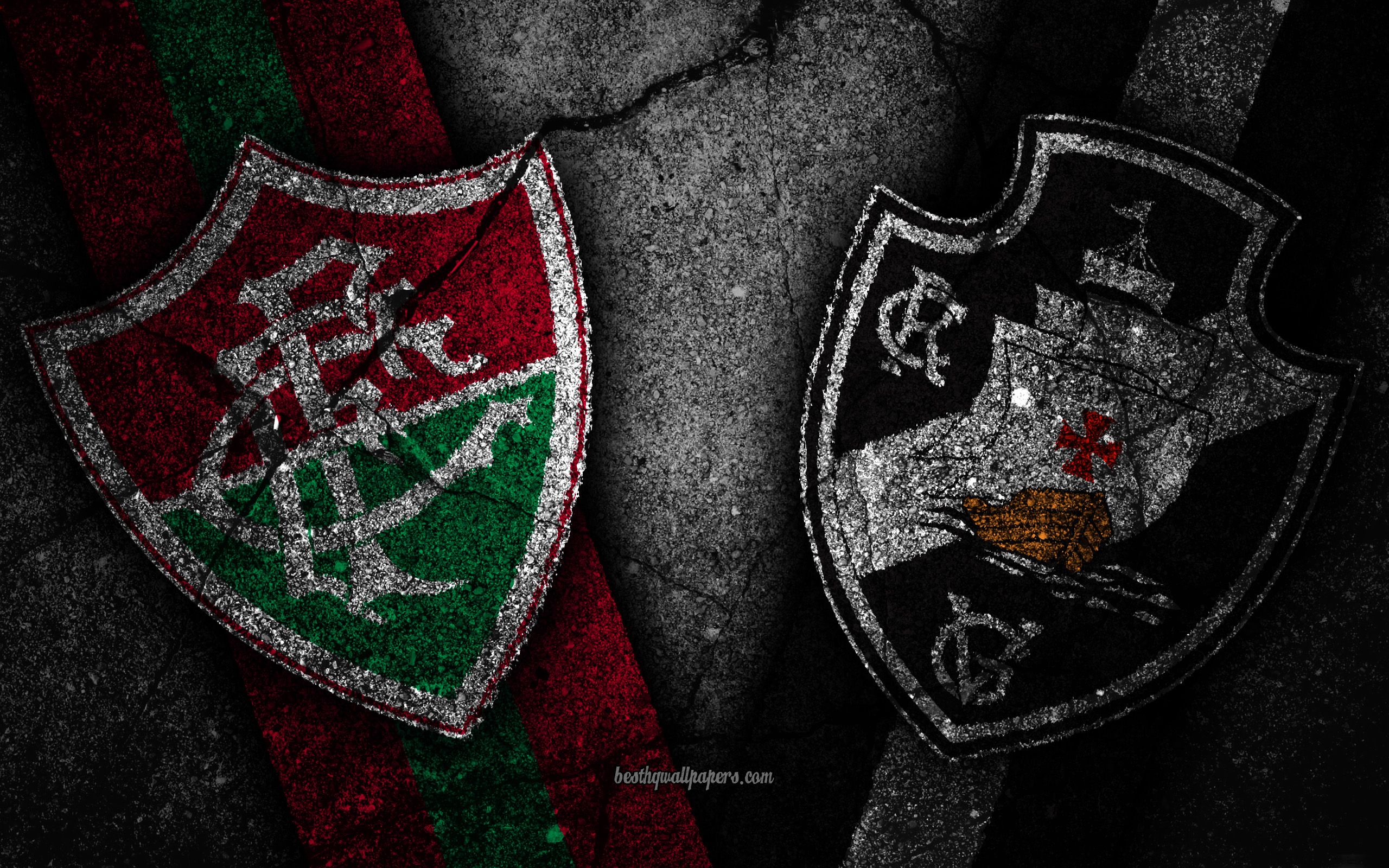 Download wallpaper Fluminense vs Vasco da Gama, Round Serie A