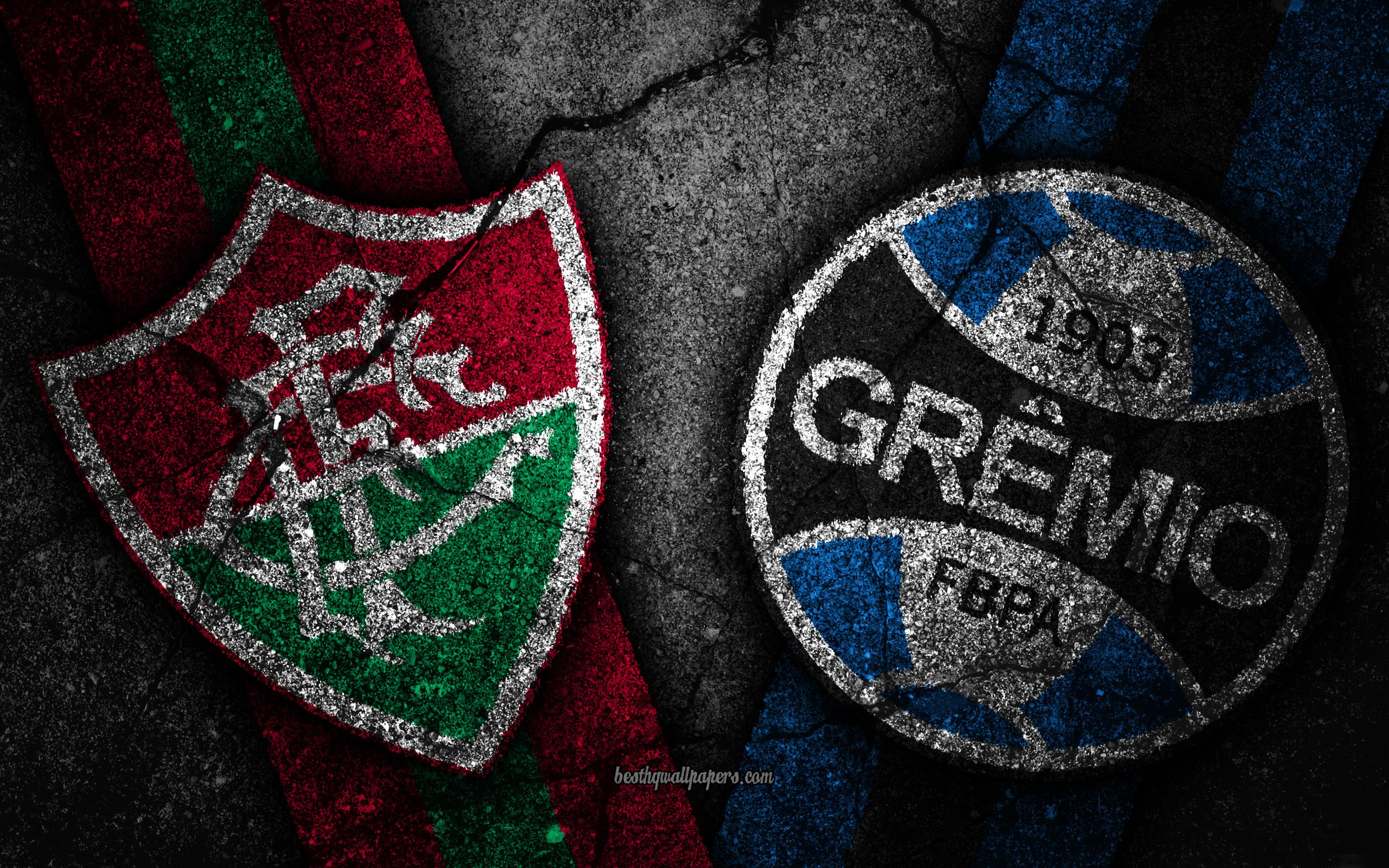 Download wallpaper Fluminense vs Gremio, Round Serie A