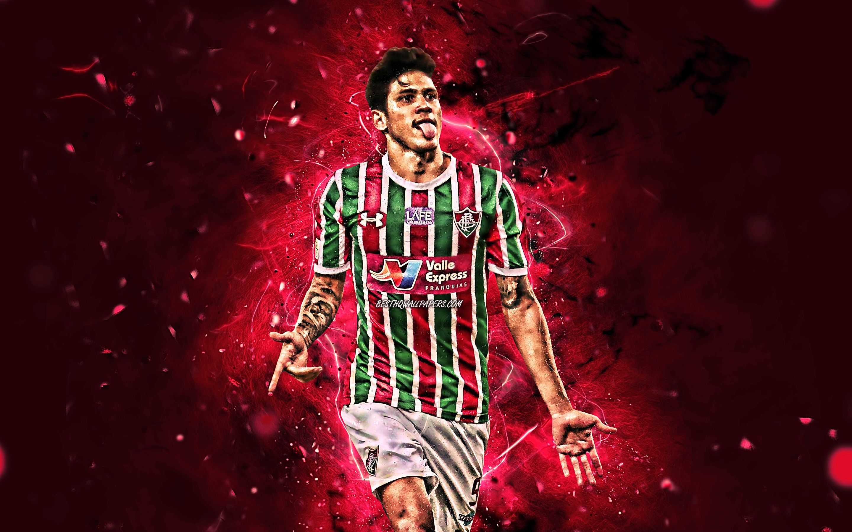 Download wallpaper Pedro, goal, brazilian footballers, soccer