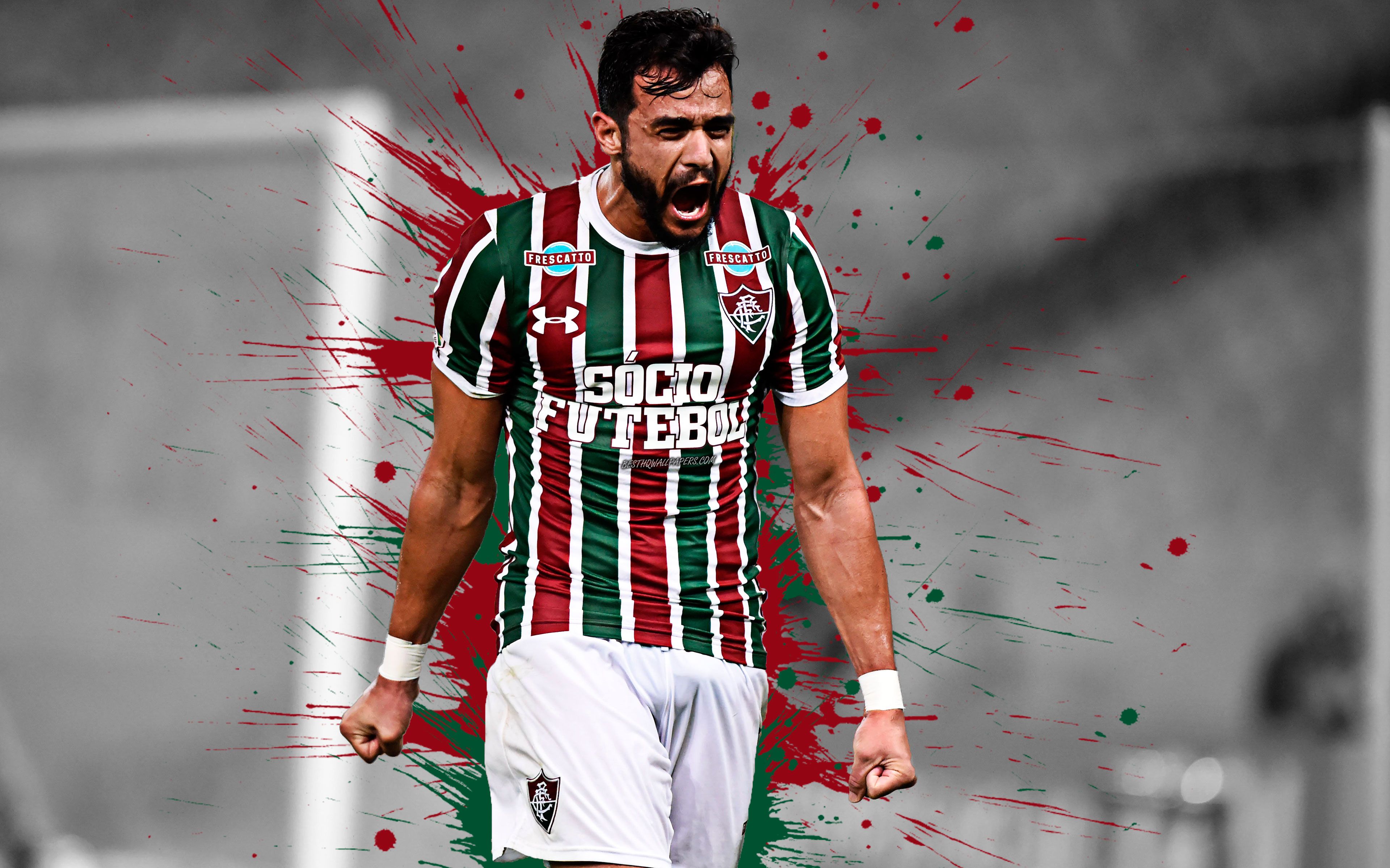 Download wallpaper Junior Dutra, 4k, art, Fluminense FC