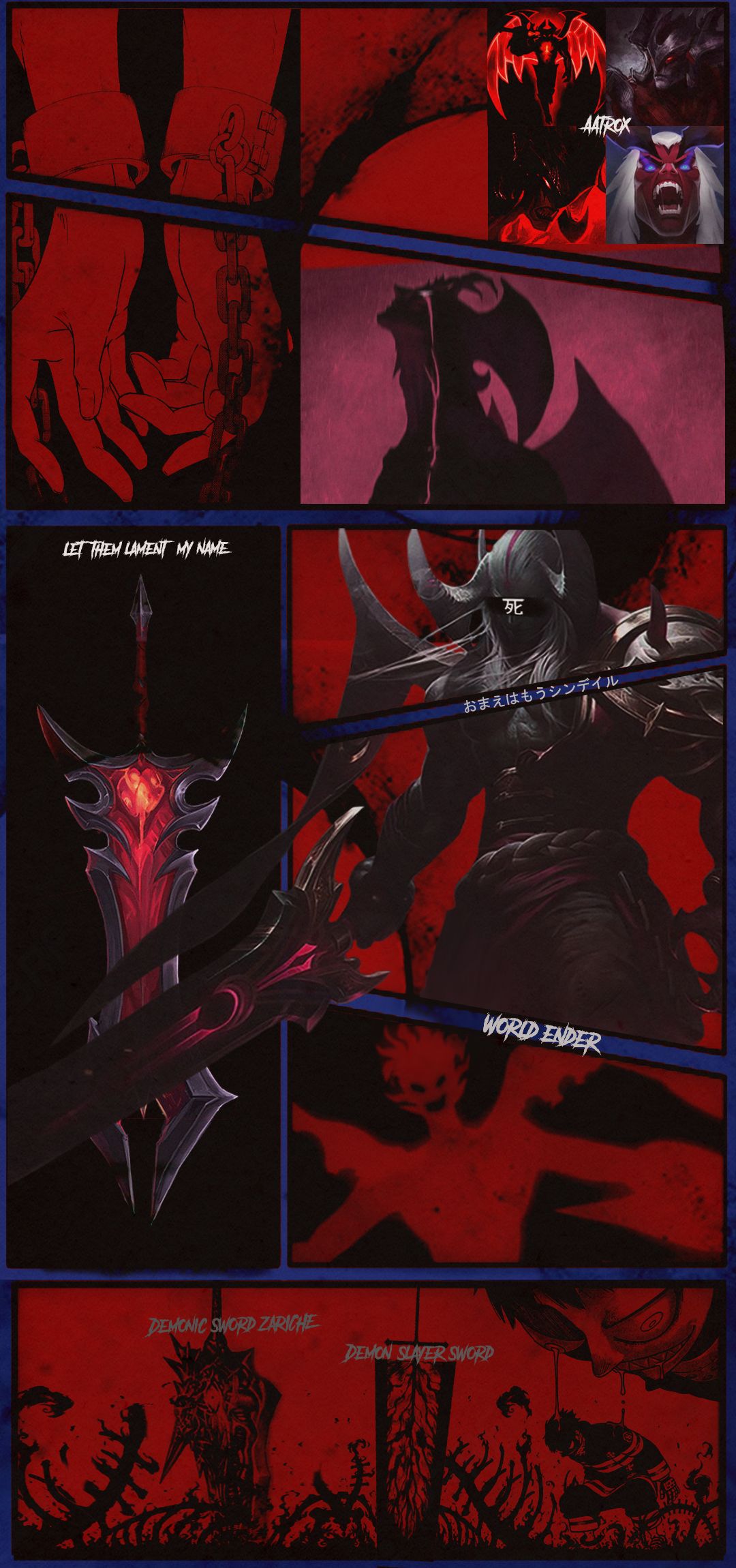 Aatrox mobile wallpaper HD league of legends ig