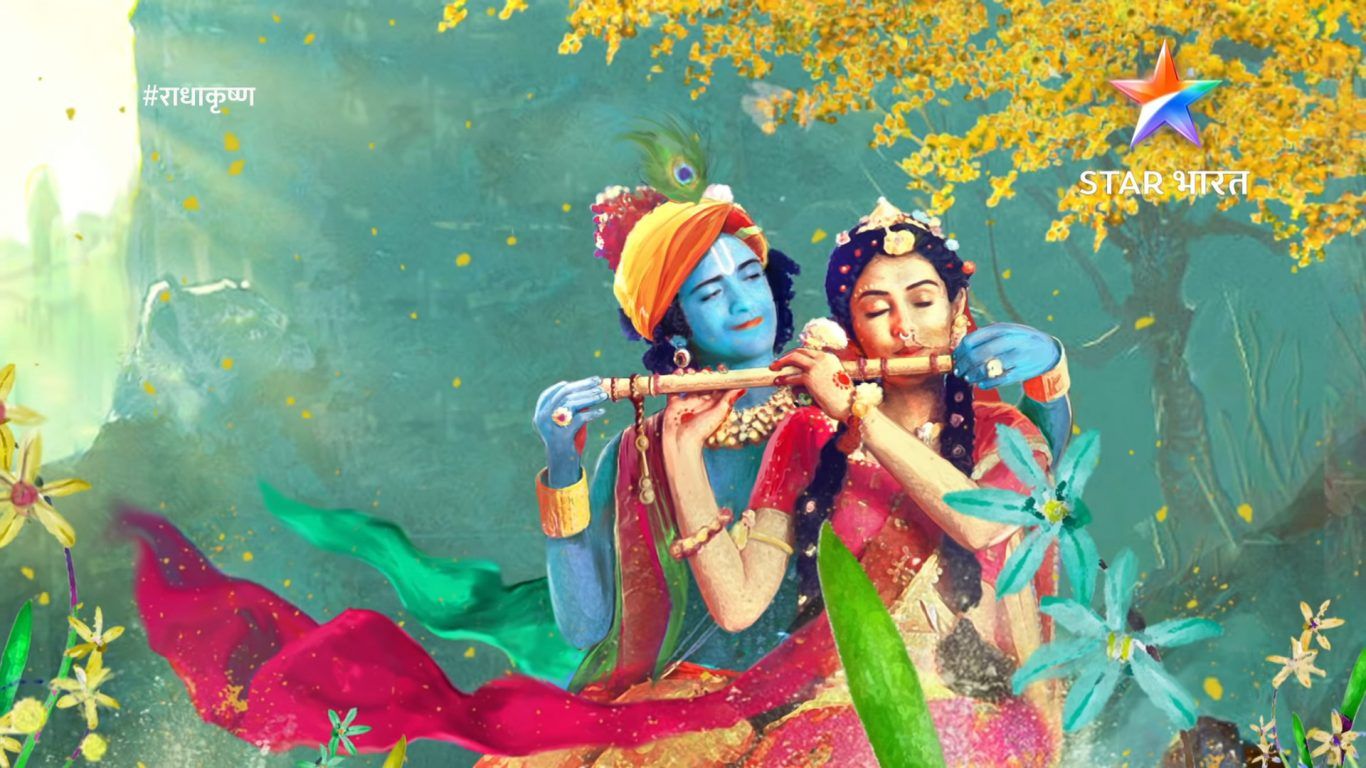 Radha Krishna Star Bharat Serial HD Wallpaper 1080p. Hindu Gods