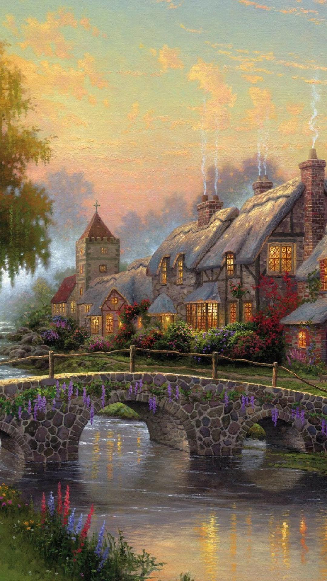 Thomas Kinkade Phone Wallpapers Wallpaper Cave