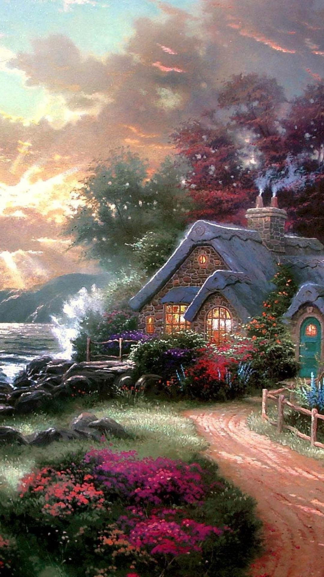 Thomas Kinkade Phone Wallpapers Wallpaper Cave