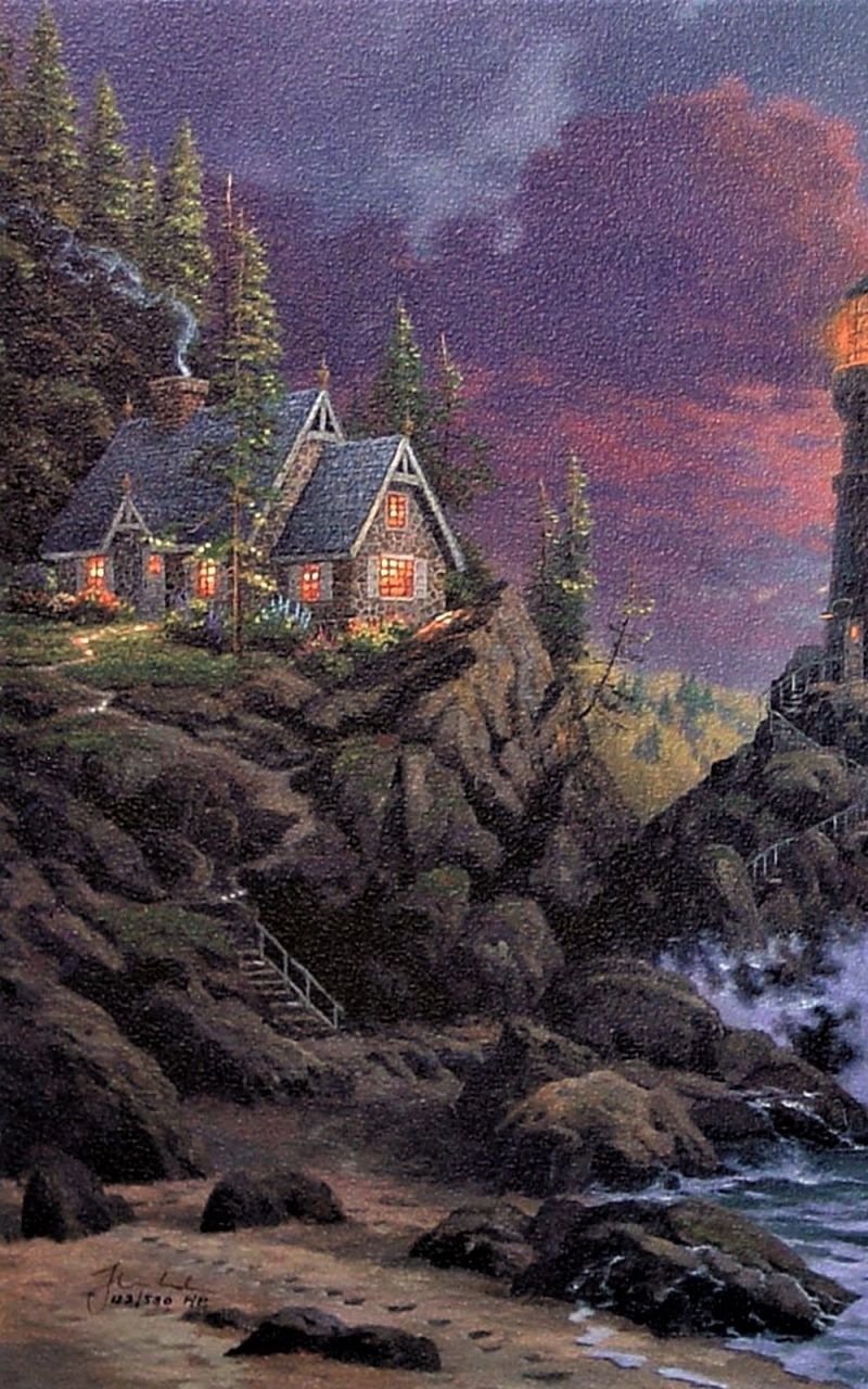 Thomas Kinkade Phone Wallpapers Wallpaper Cave