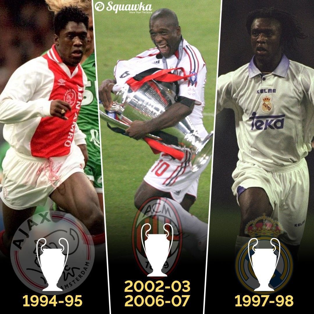 Clarence Seedorf. Seedorf, Champions league, Uefa champions league