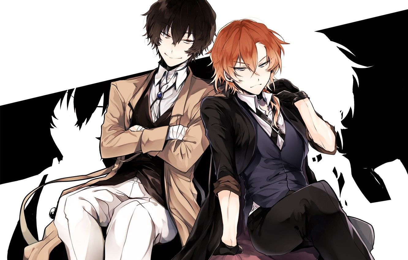 Wallpaper anime, guys, friends, Bungou Stray Dogs, Stray Dogs: A