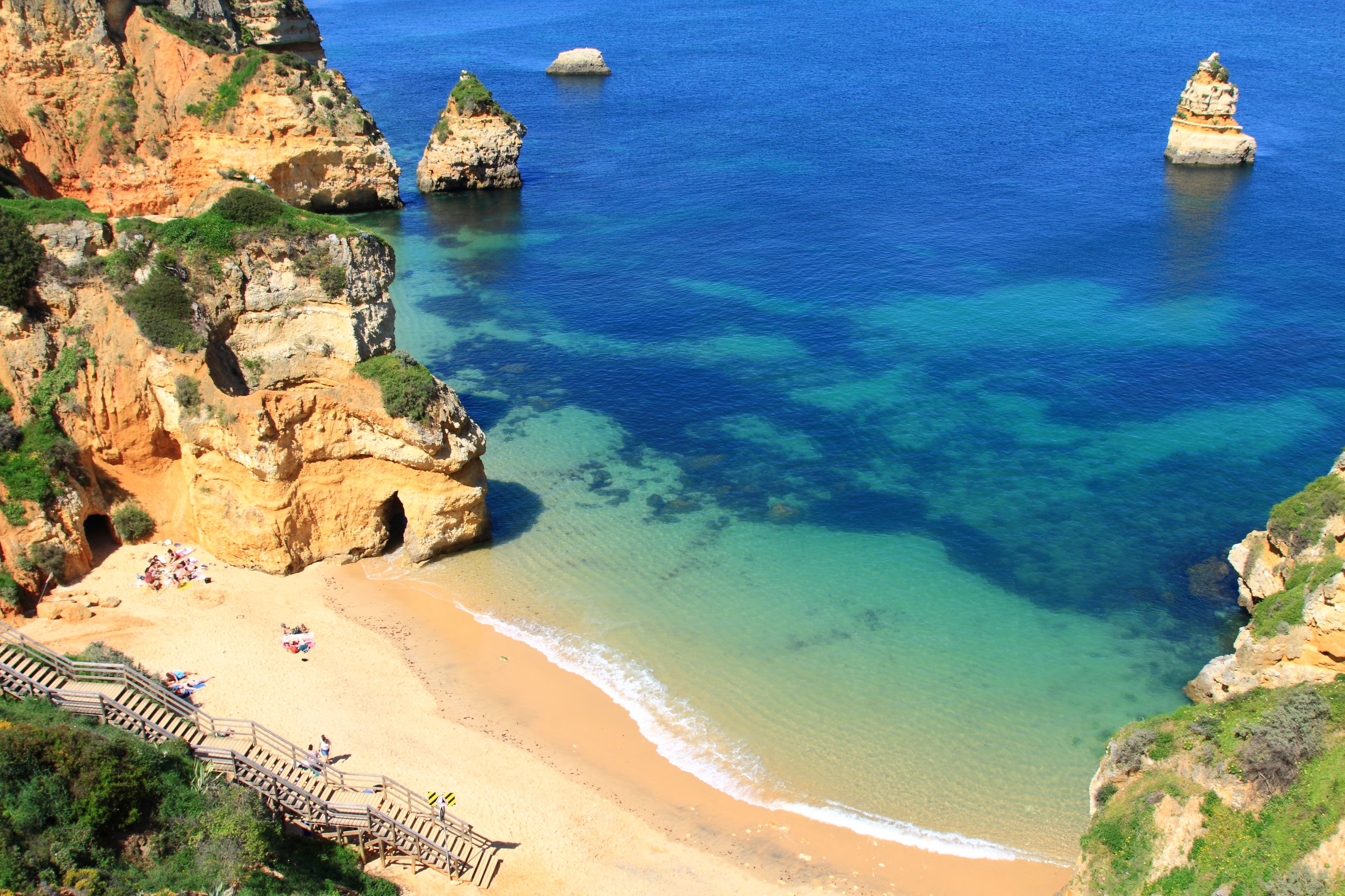 Wallpaper Beach Sea Cliff Nature stairway Coast 4752x3168