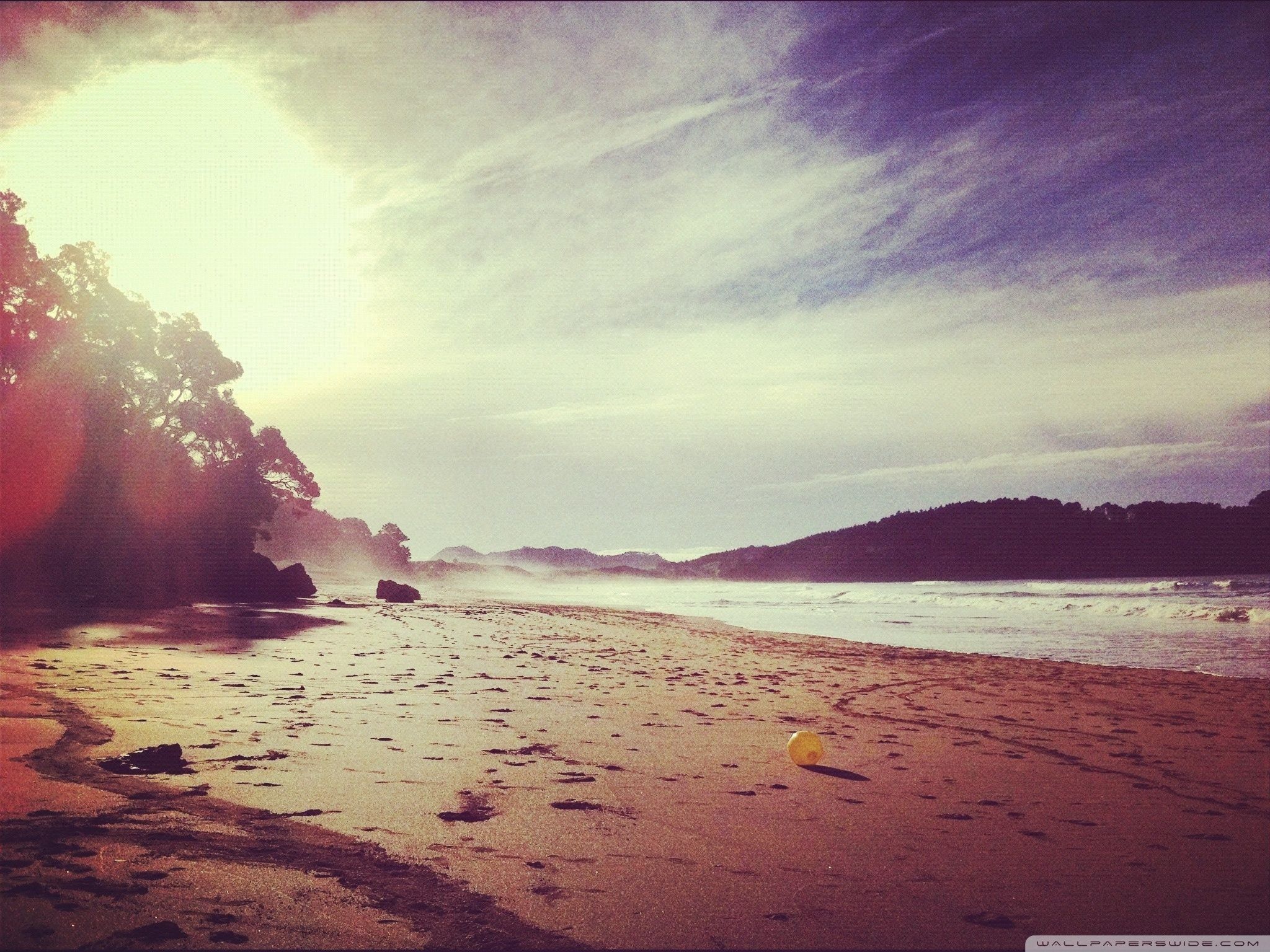 Vintage Wallpaper Beach