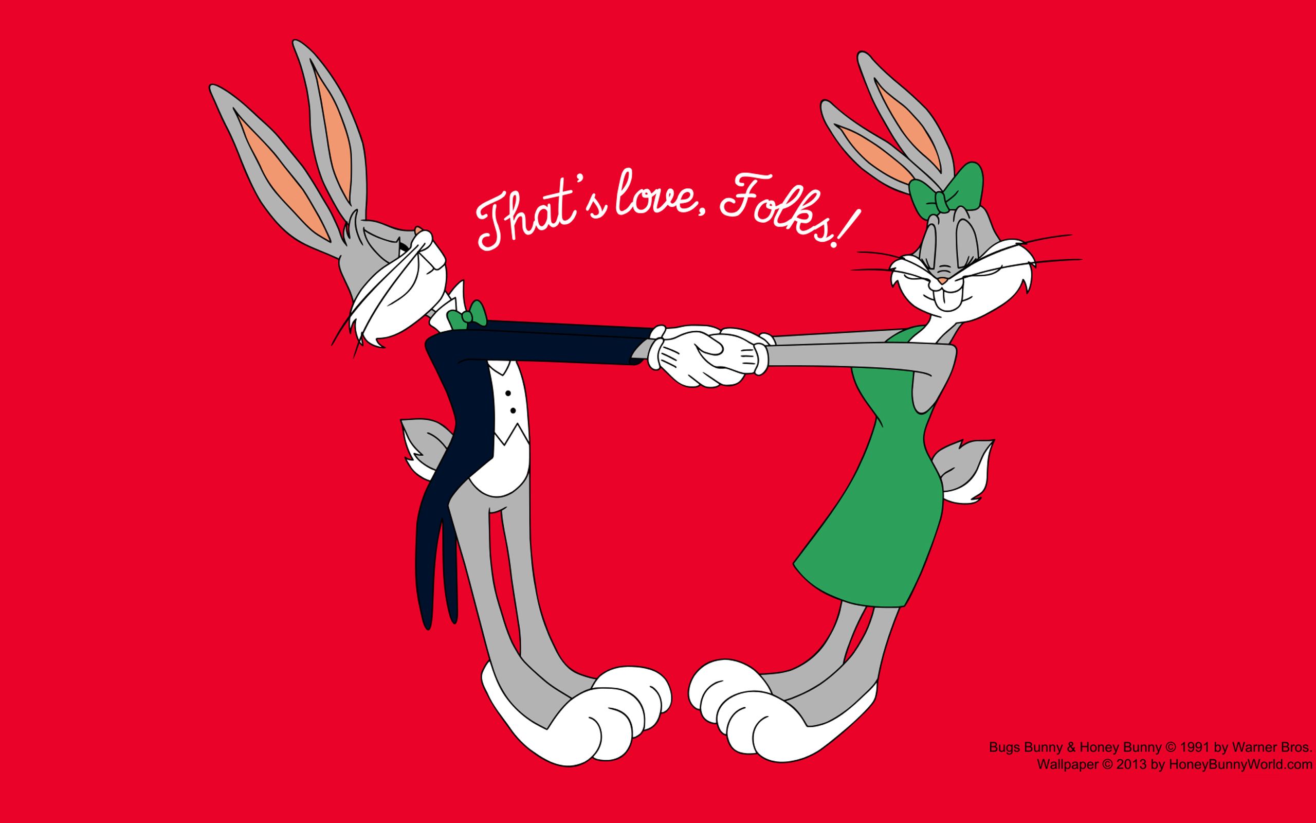 True Love Bugs Bunny And Honey Bunny Looney Tunes Cartoon Црвена