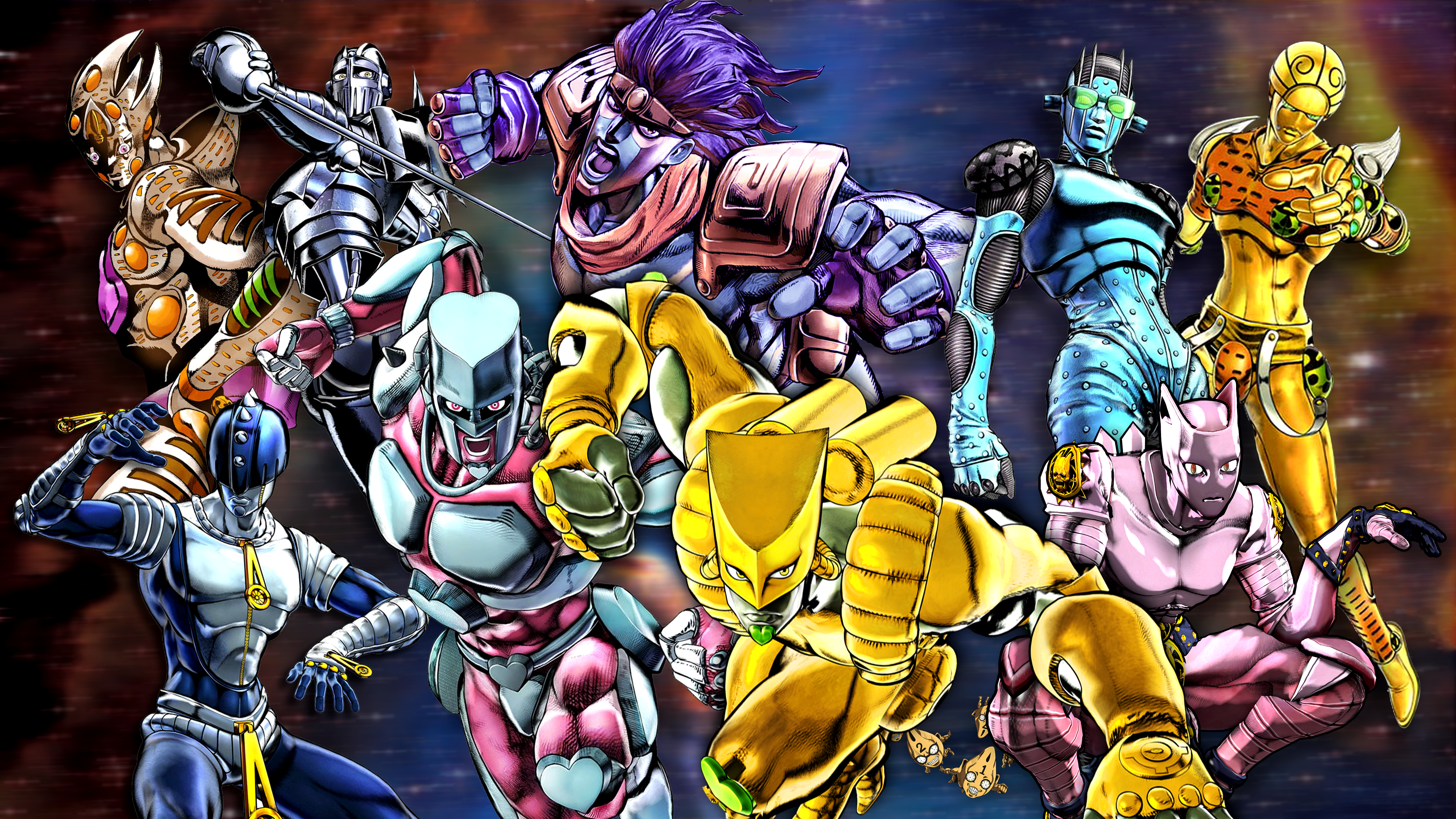 Fanart wallpaper with some of my favorite stands