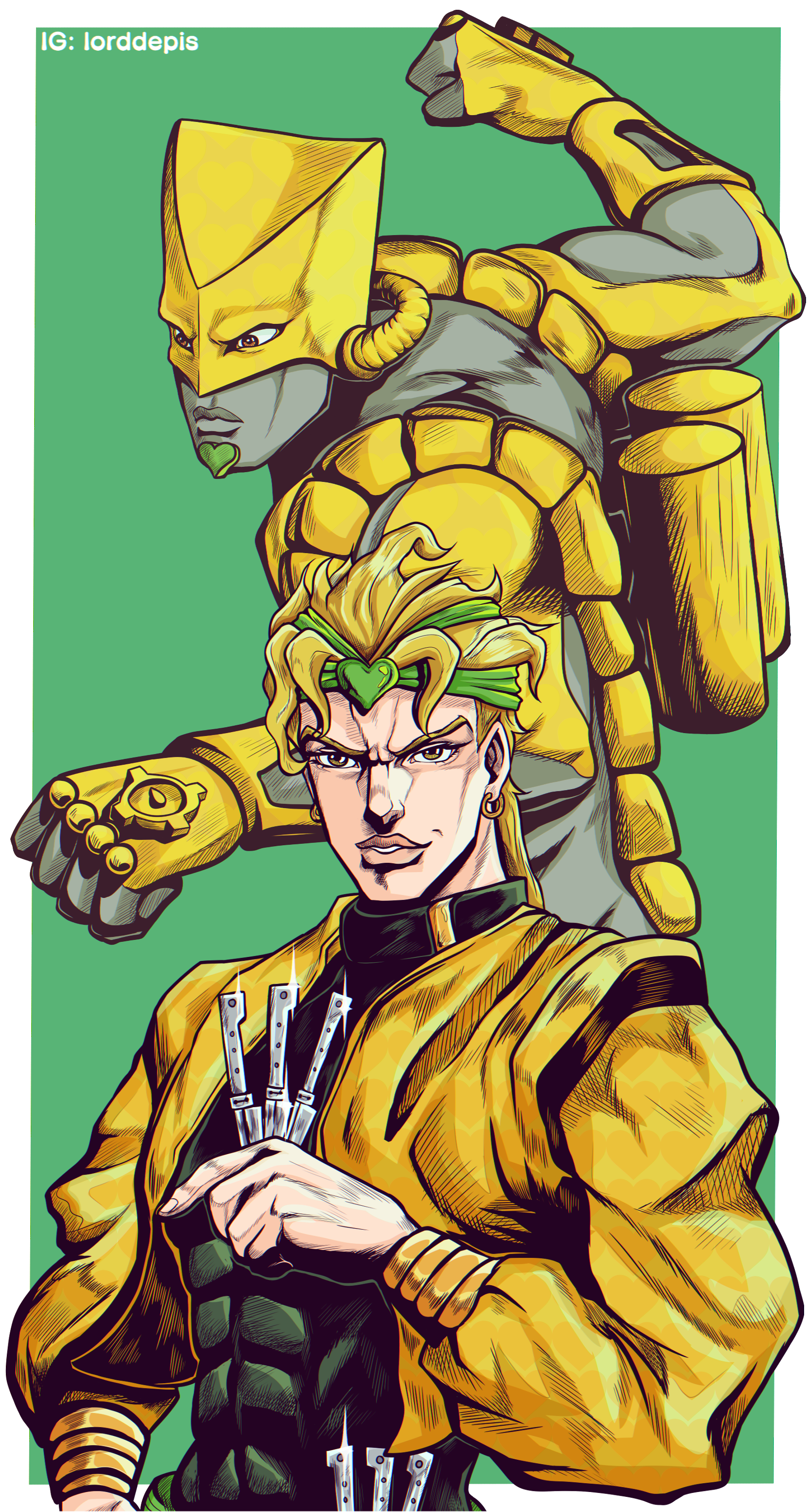 Dio and The World Wallpaper [Fanart]