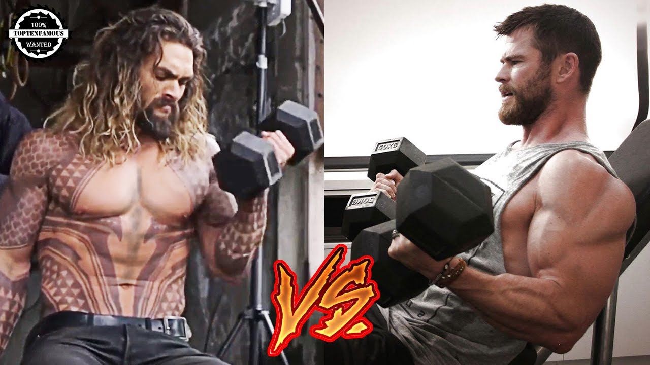 Jason Momoa VS Chris Hemsworth Training For Aquaman vs Avengers