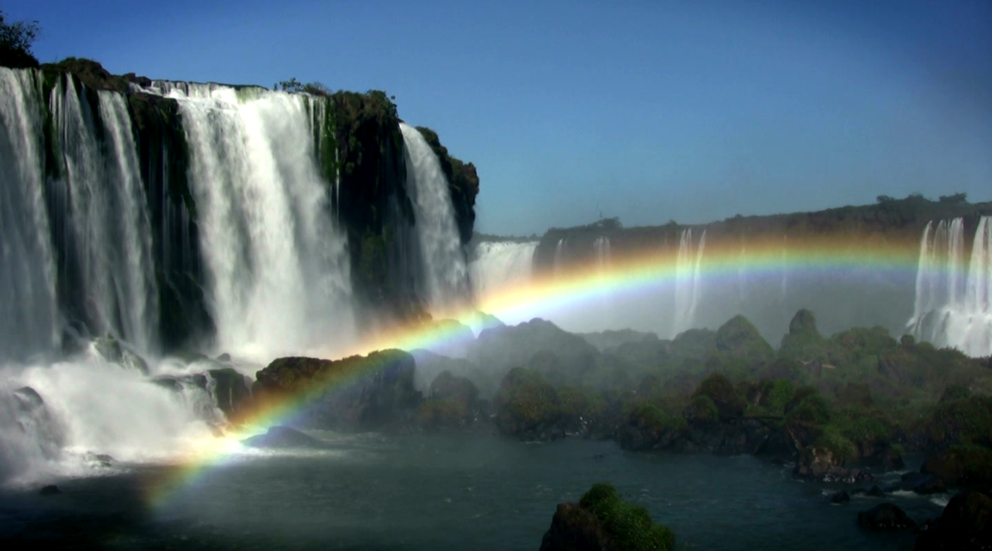 Desktop Wallpaper Waterfalls with Rainbow