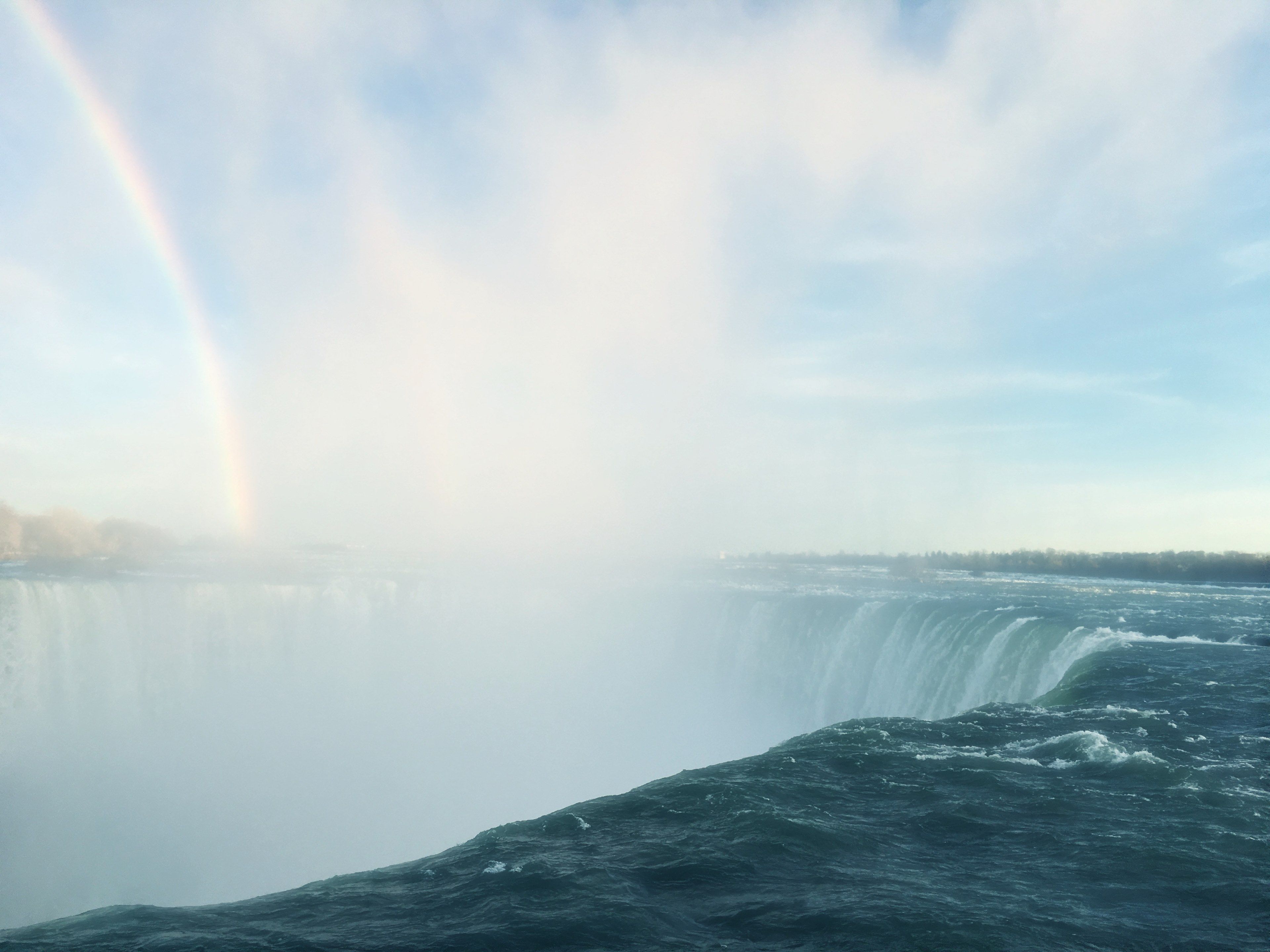 ontario canada rainbow and waterfall HD 4k wallpaper and background