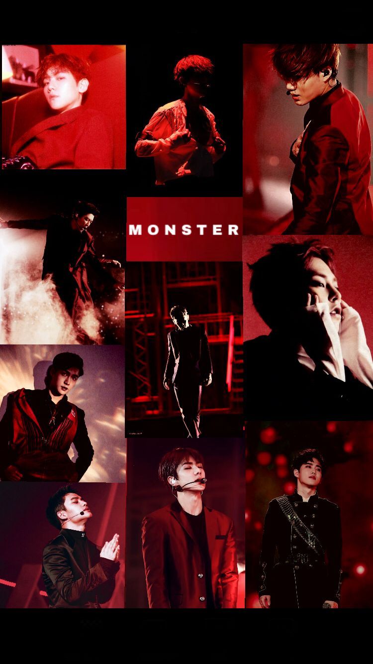 Exo Monster wallpaper #EXO #red #aesthetic #monster #edit