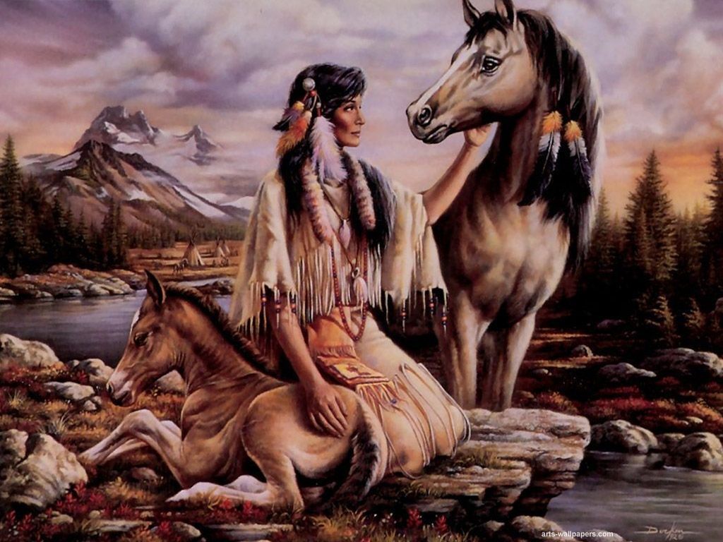 Native American Animal Art Wallpaper Free Native American