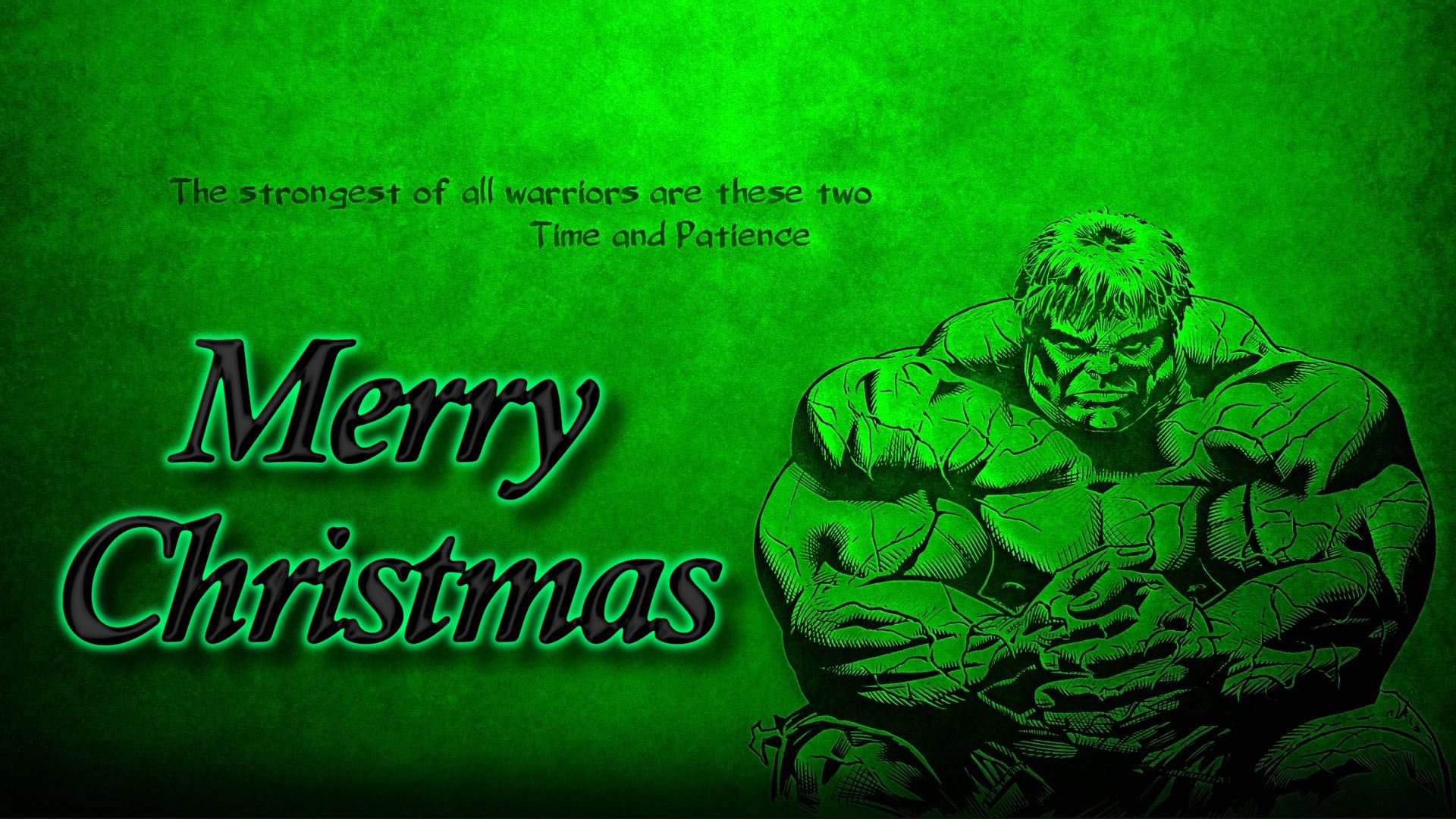 Happy Merry Christmas Incredible Strongest Warrior Hulk Quotes Marvel Avenger HD Wallpaper