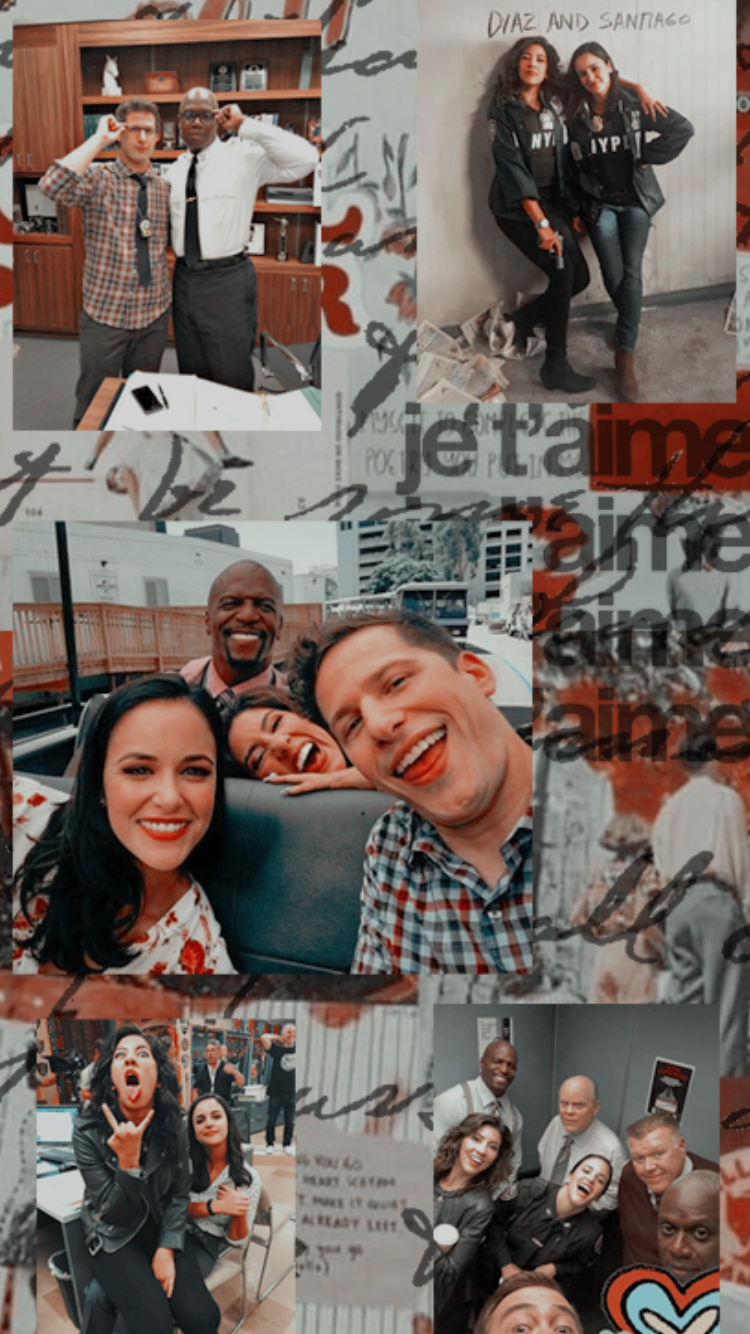 Brooklyn 99 lockscreen. Cartazes gráficos, Series e filmes