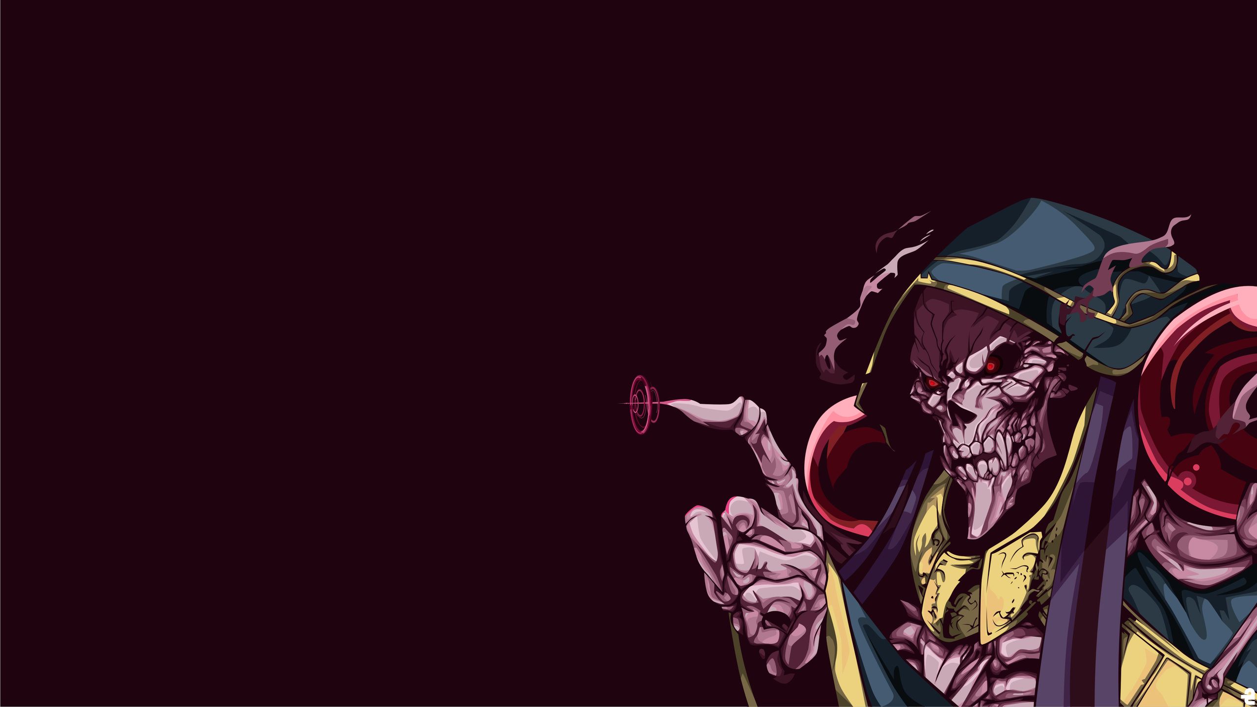 Ainz Ooal Gown Overload Anime 4k 1440P Resolution HD 4k