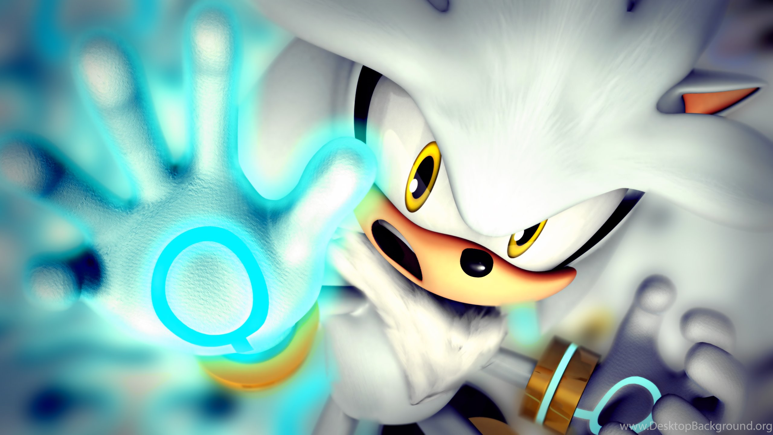 Silver The Hedgehog[7] By Light Rock Desktop Background