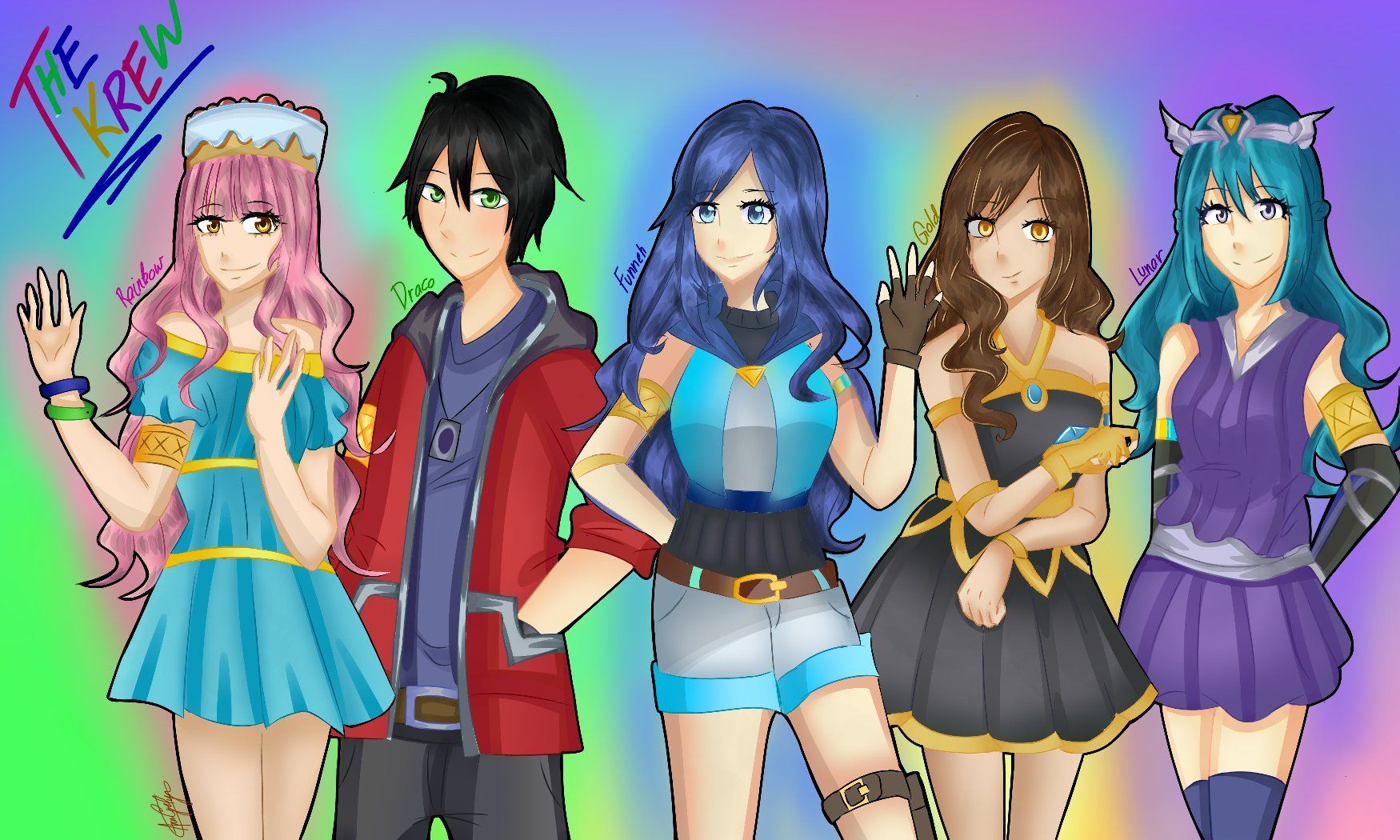 Drew this for the krew <3(ItsFunneh and the Krew). Cute profile picture, Cute kawaii drawings, Fan art drawing