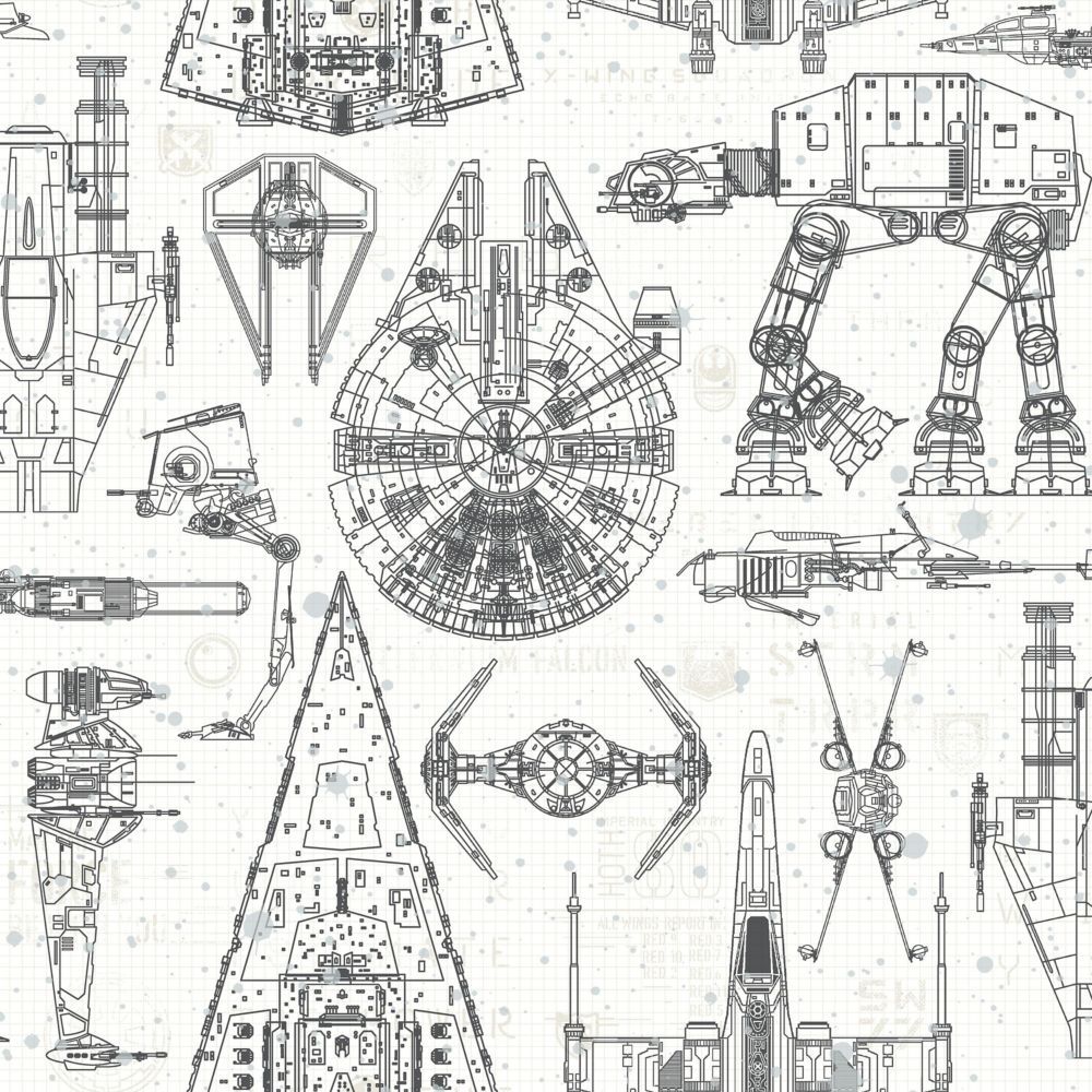 RoomMates Star Wars Blueprint Peel & Stick Wallpaper. The Home
