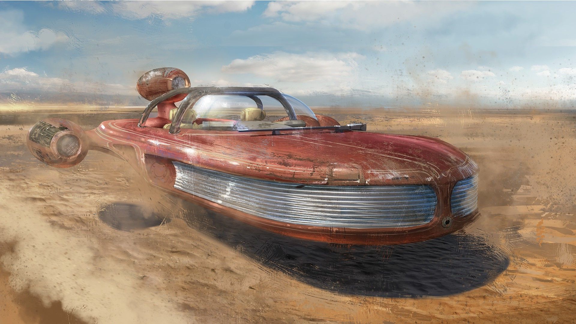Landspeeder Wallpaper. Landspeeder