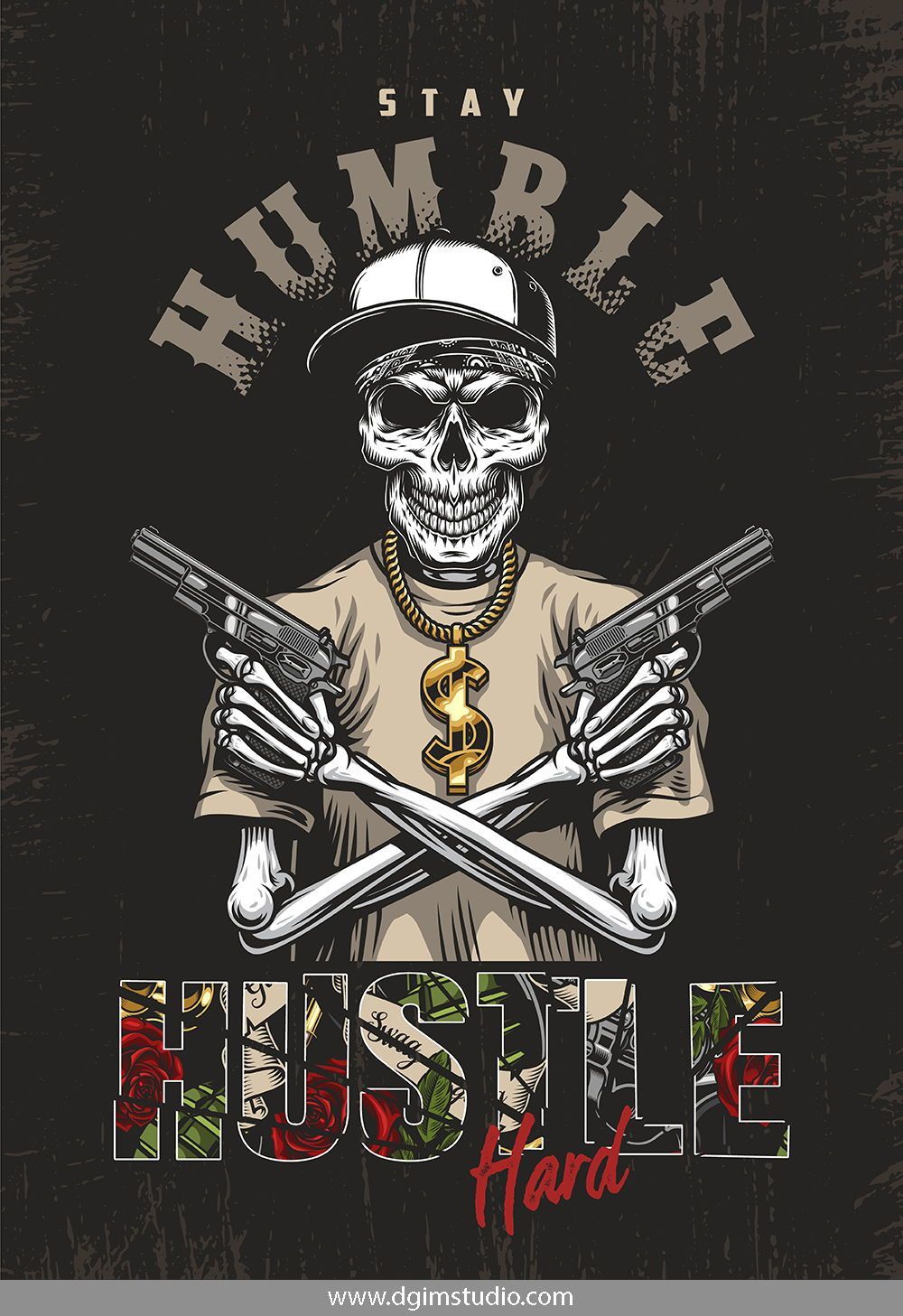 Gangster bundle. Gangster, Skull wallpaper, Illustration