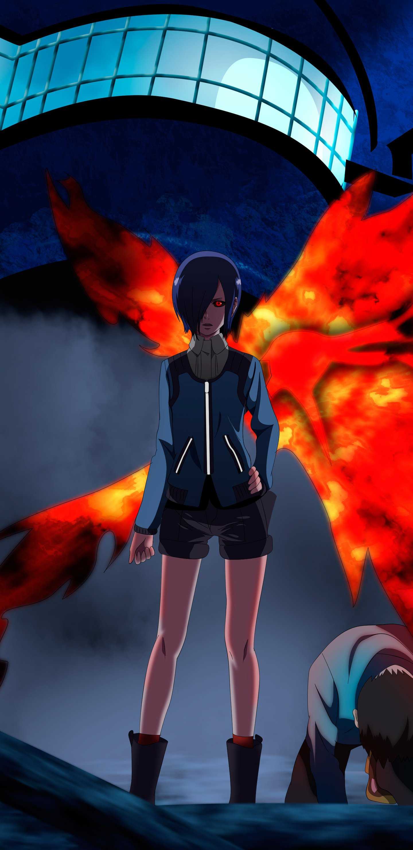 Tokyo Ghoul Touka Kirishima 5K HD Wallpaper (1440x2960)