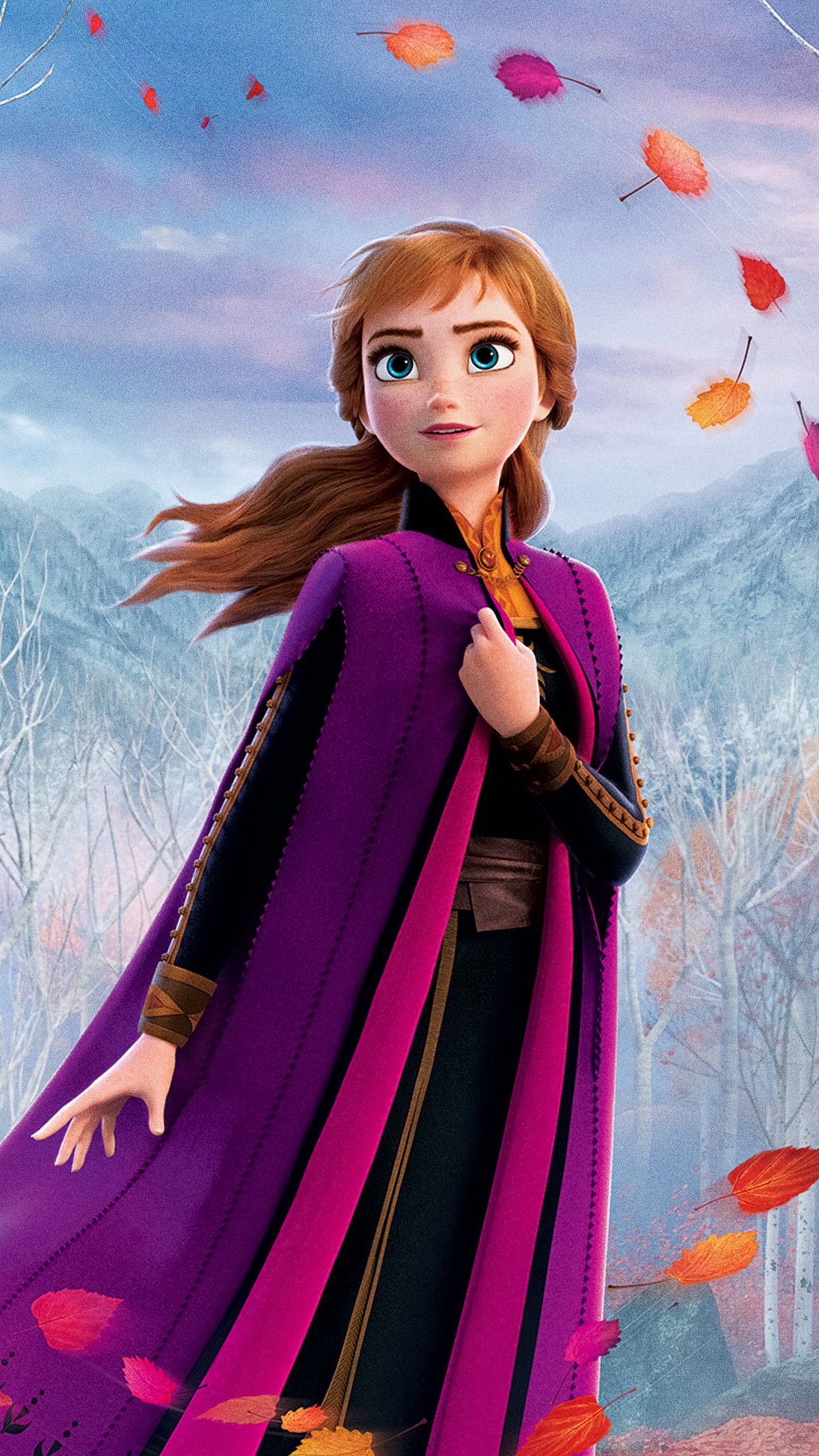 Wallpaper Frozen Anna, Walt Disney Animation Studios, 4K