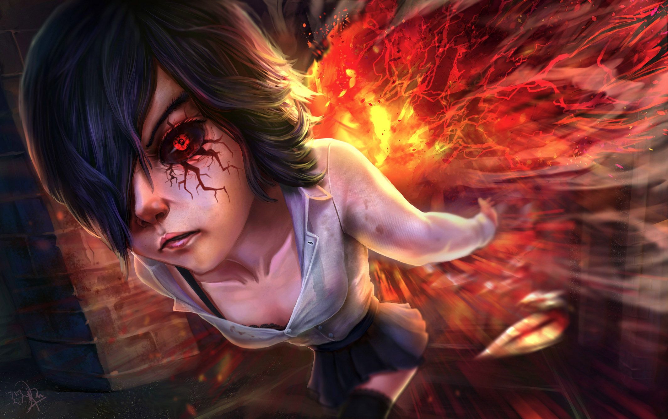 Touka Kirishima HD Wallpaper and Background Image