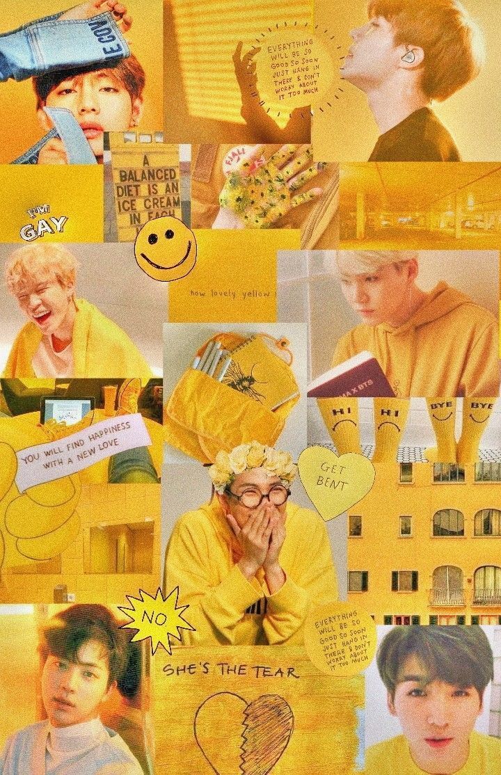 BTS Yellow Aesthetic Wallpaper Free BTS Yellow Aesthetic