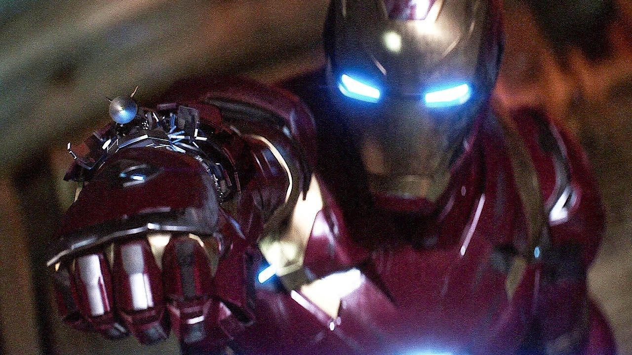Iron Man vs Captain America & Bucky Scene