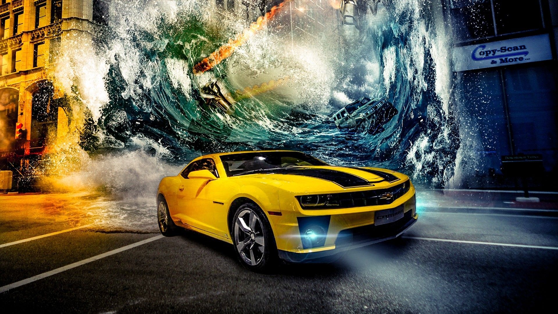 Yellow Car Wallpaper HD. HDAWALLPAPER. Camaro concept, Chevrolet wallpaper, Car wallpaper