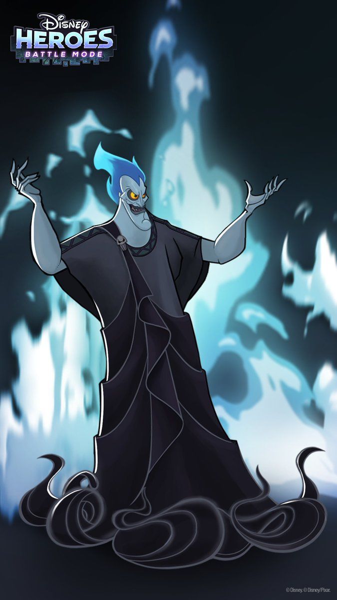 Disney Heroes: Battle Mode into the sinister spirit with a Hades wallpaper for your phone!