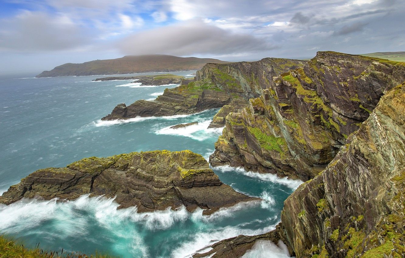 Mountains Relief Coast Sea HD Wallpapers - Wallpaper Cave