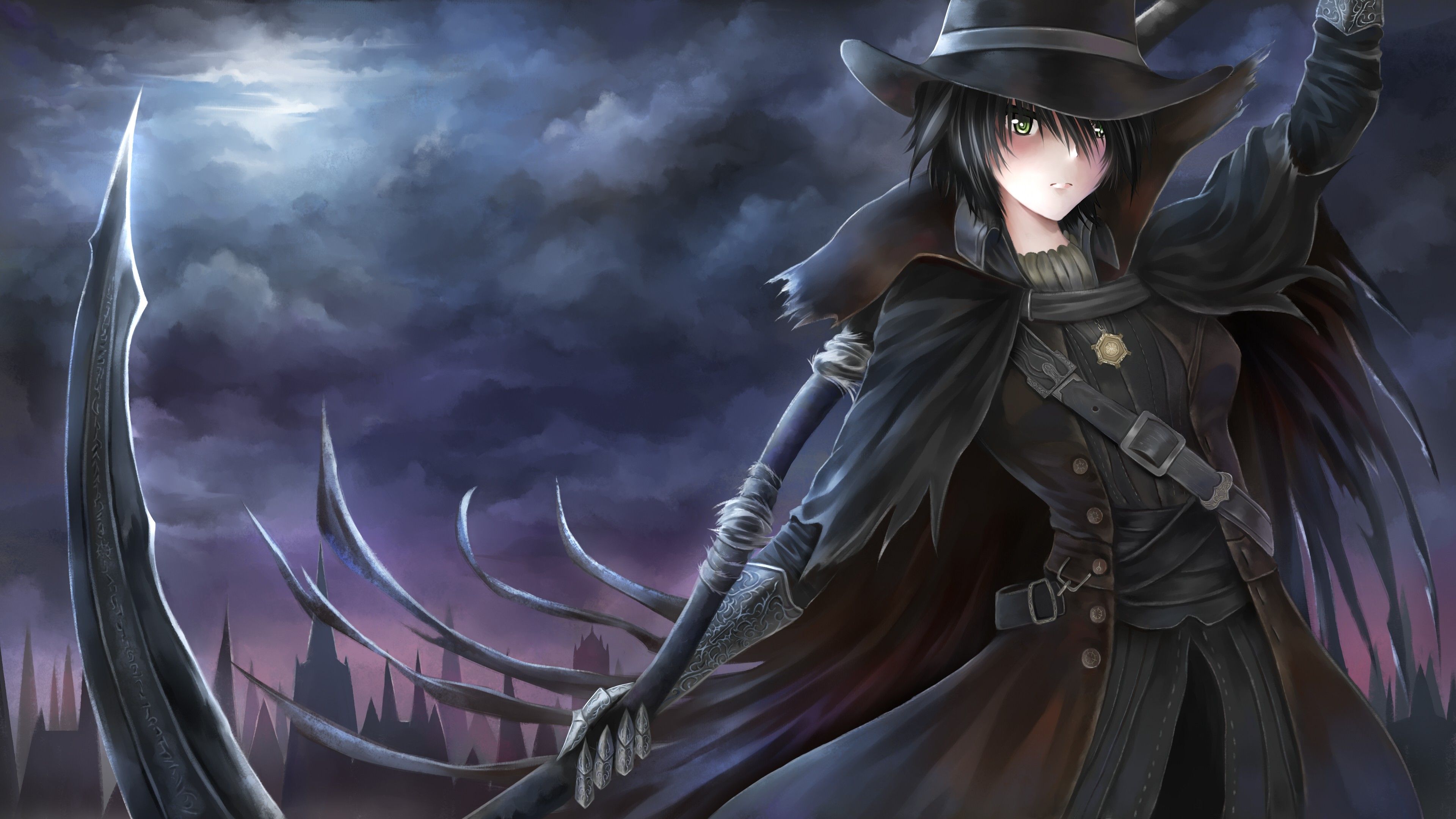 Man in black anime character Bloodborne wallpaper and image