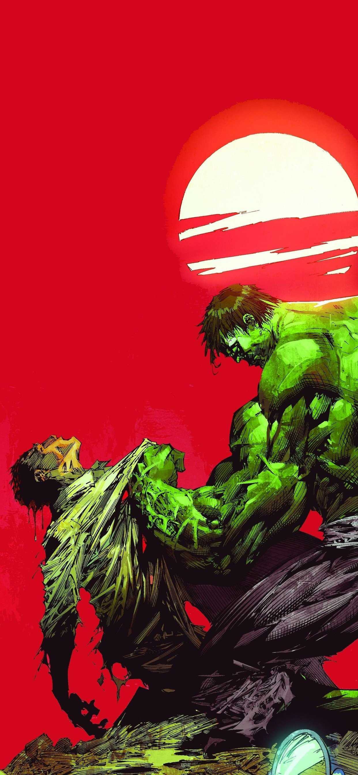 Bruce Banner vs The Hulk 5K HD Wallpaper (1242x2688)