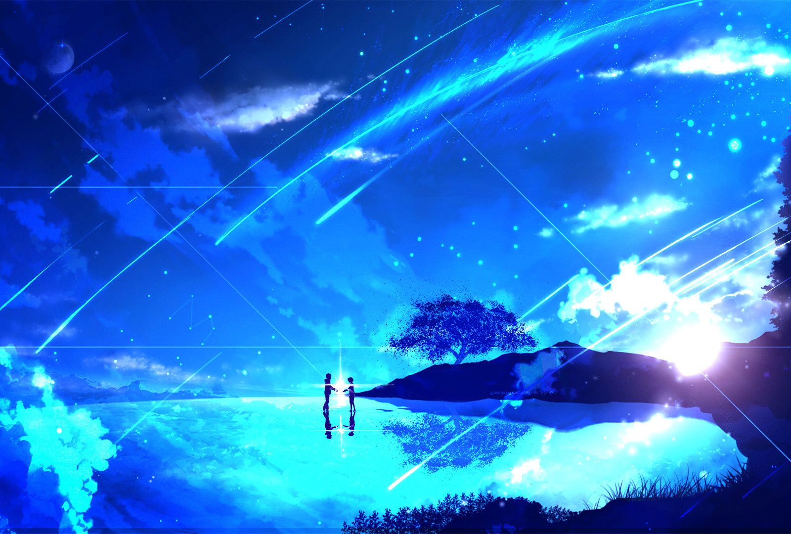 Night Anime Couple Wallpapers - Wallpaper Cave