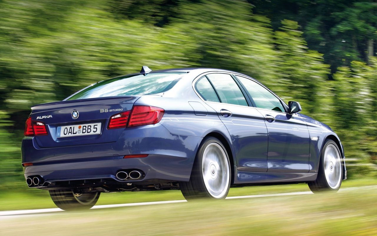 Blue Alpina B5 rear wallpaper. Blue Alpina B5 rear
