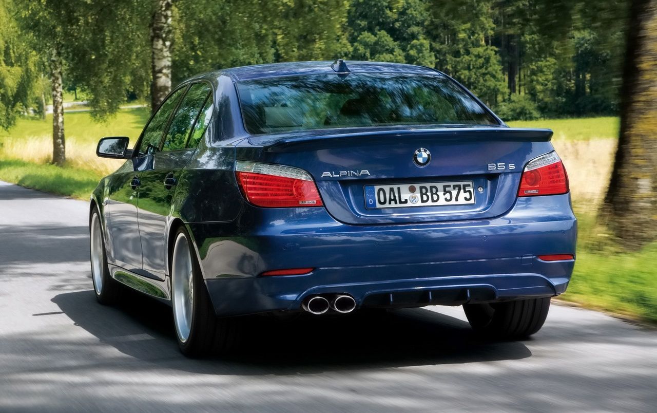 Alpina B5 rear angle wallpaper. Alpina B5 rear angle