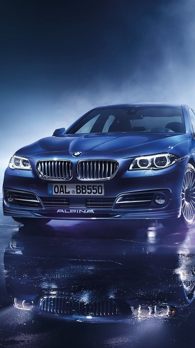 BMW Alpina B5 Limousine, Blue Car 750x1334 IPhone 8 7 6 6S